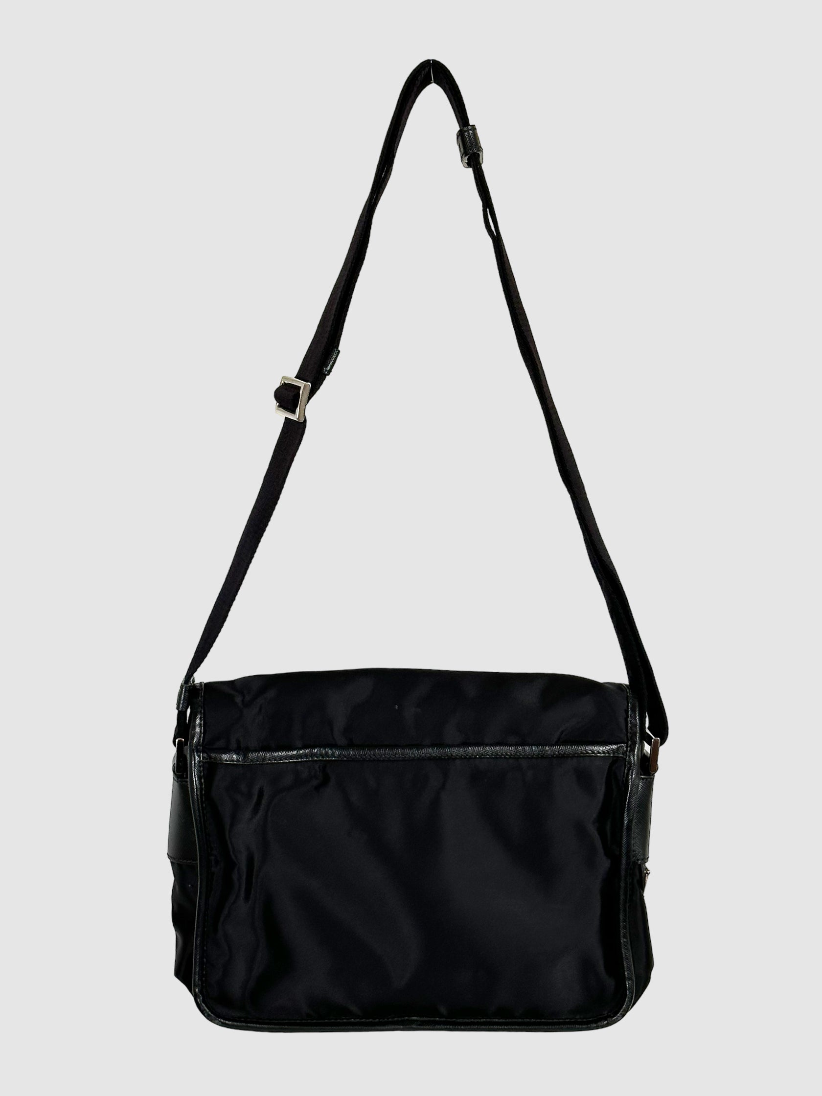 Prada Tessuto Logo Messenger Bag