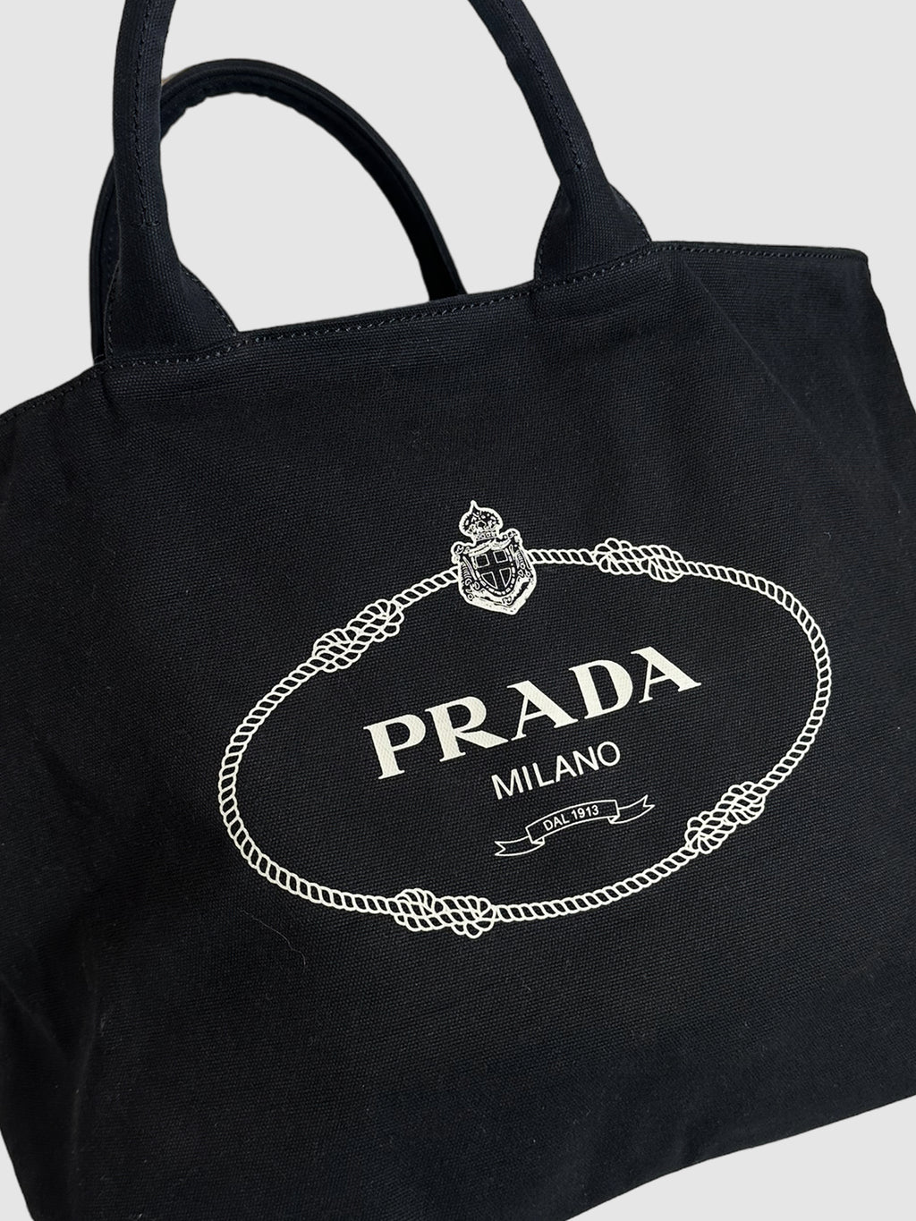Prada Large Logo Tote Bag
