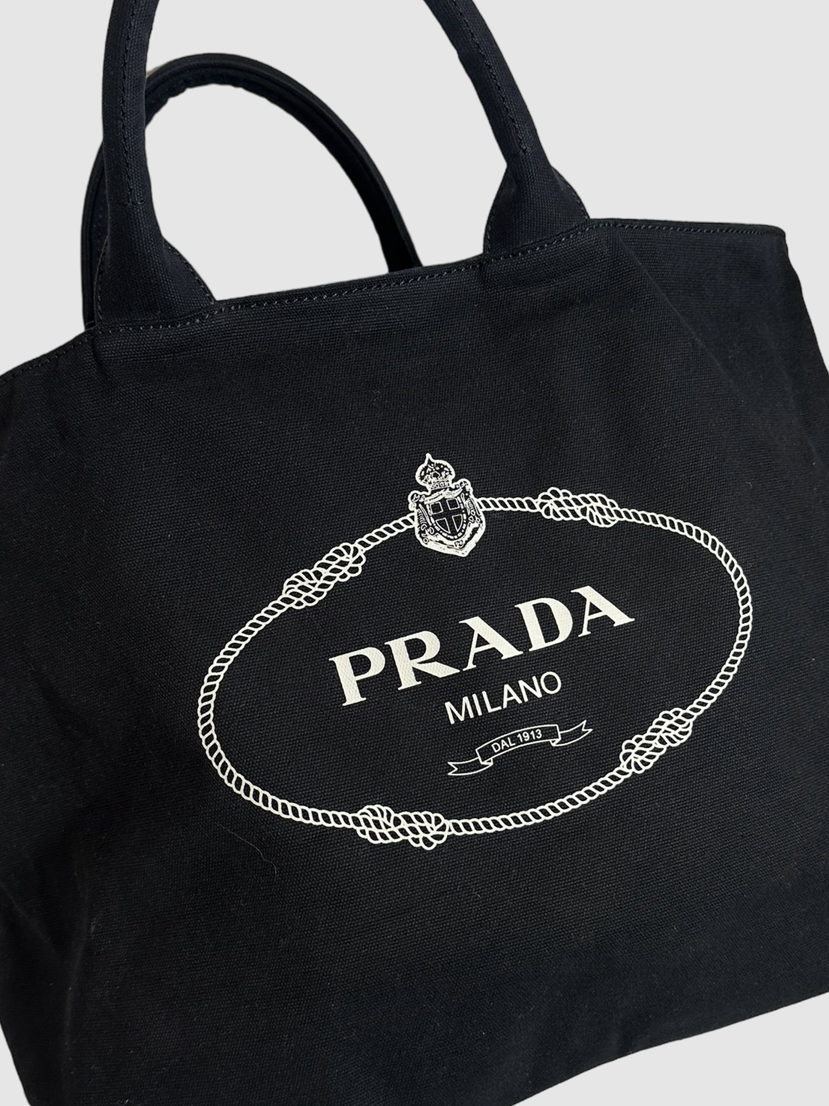 Prada Large Logo Tote Bag
