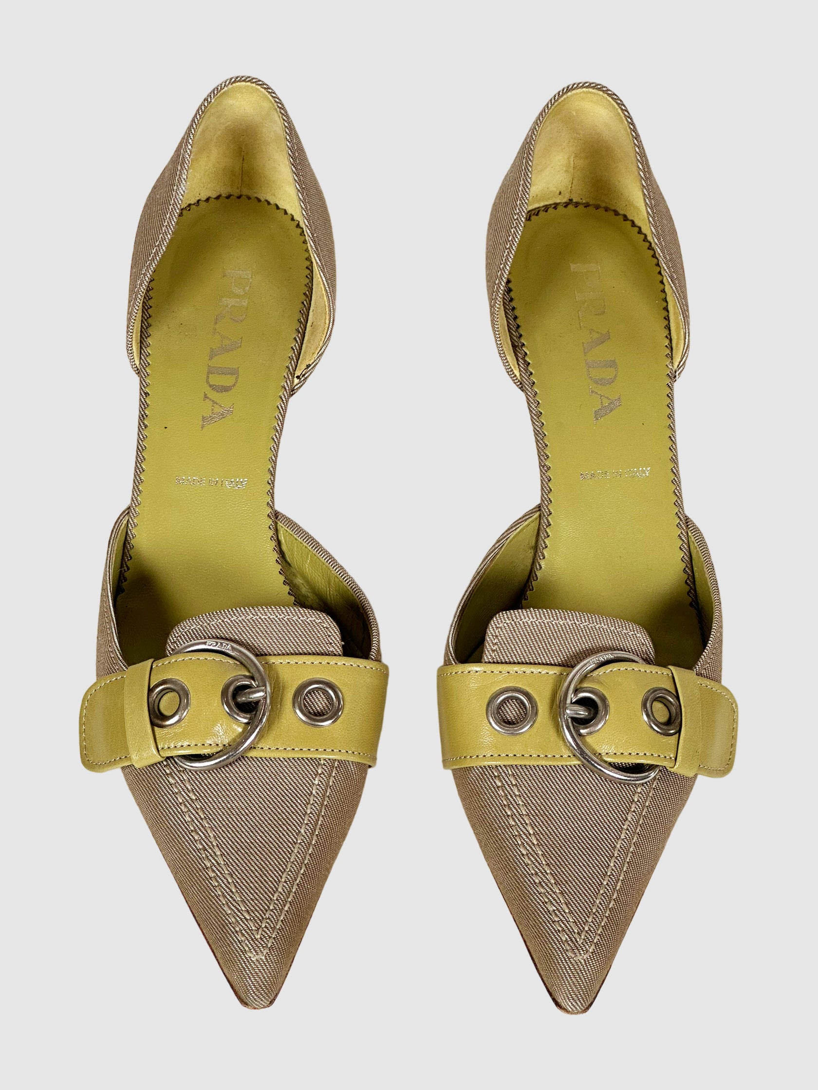 Prada Vintage D'Orsay Pumps - Size 38.5