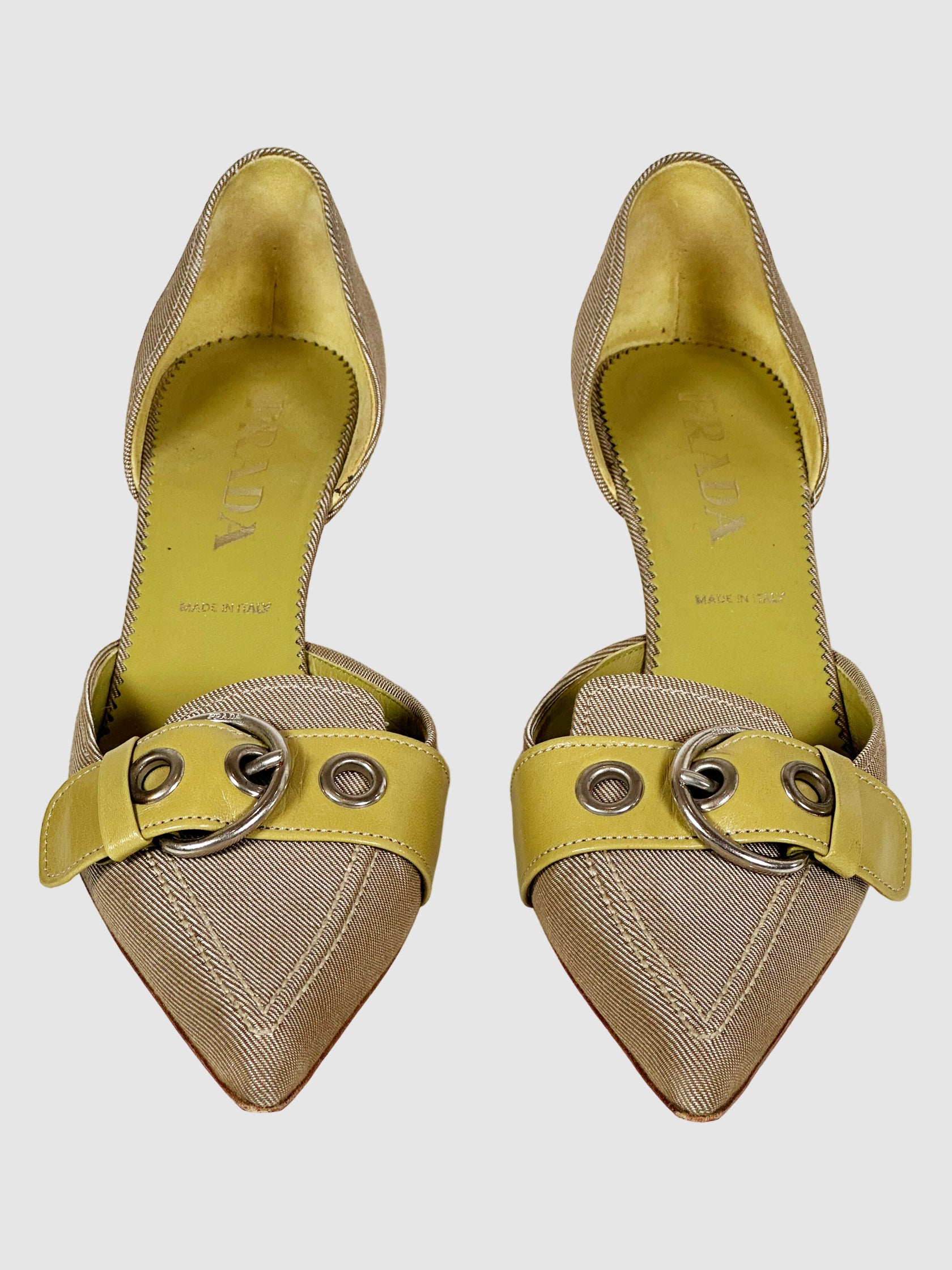 Prada Vintage D'Orsay Pumps - Size 38.5