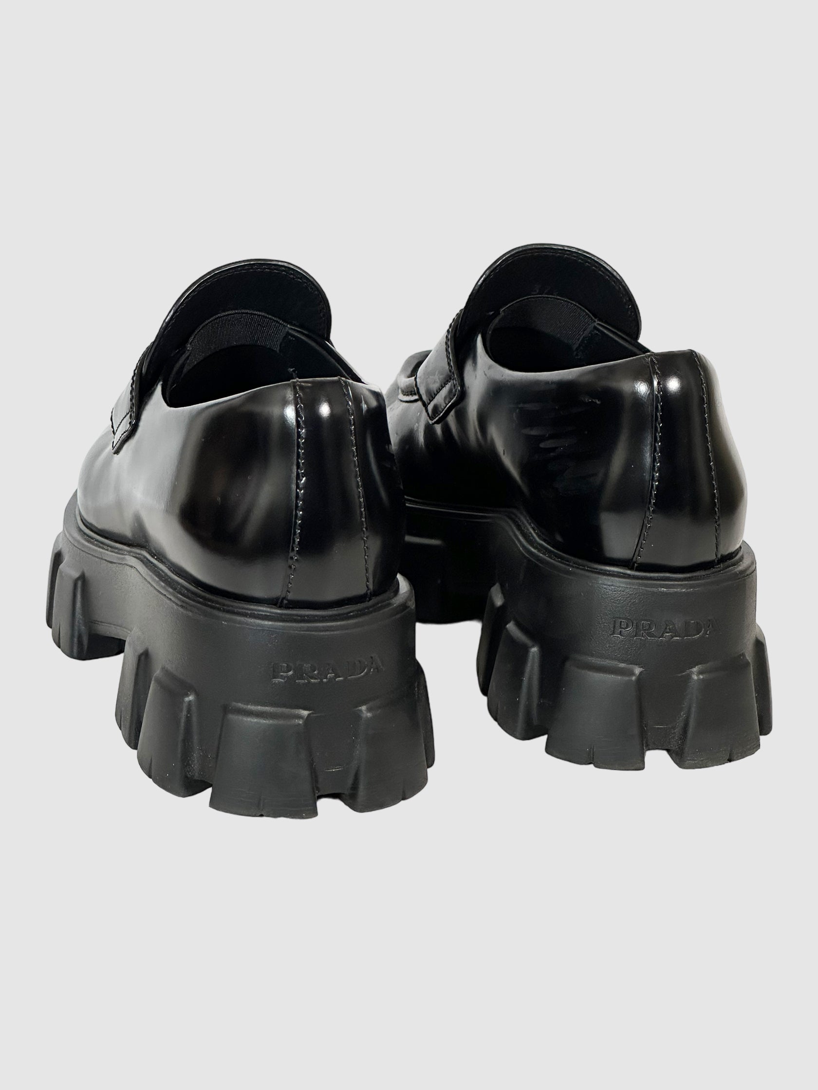 Prada Leather Chunky Loafers - Size 37.5