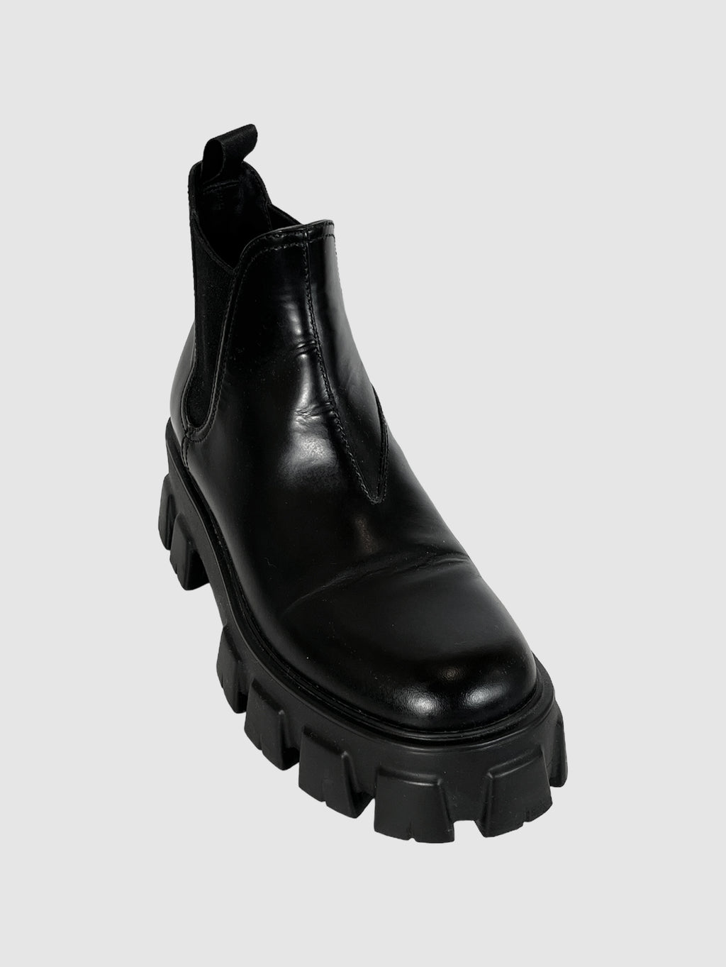 Prada Leather Ankle Boots - Size 39