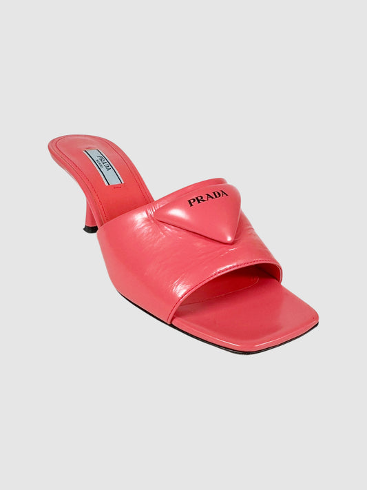 Logo Leather Mules