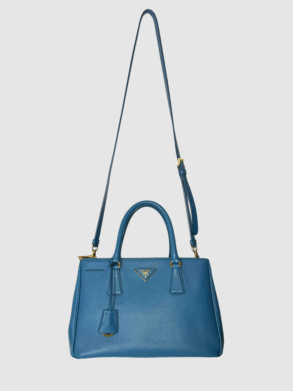 Galleria Double Zip Saffiano Tote