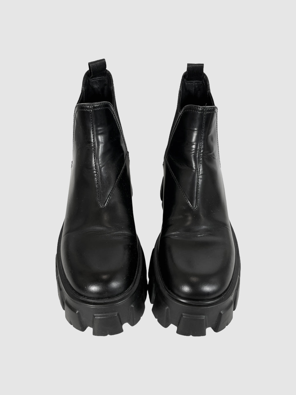 Prada Leather Ankle Boots - Size 39