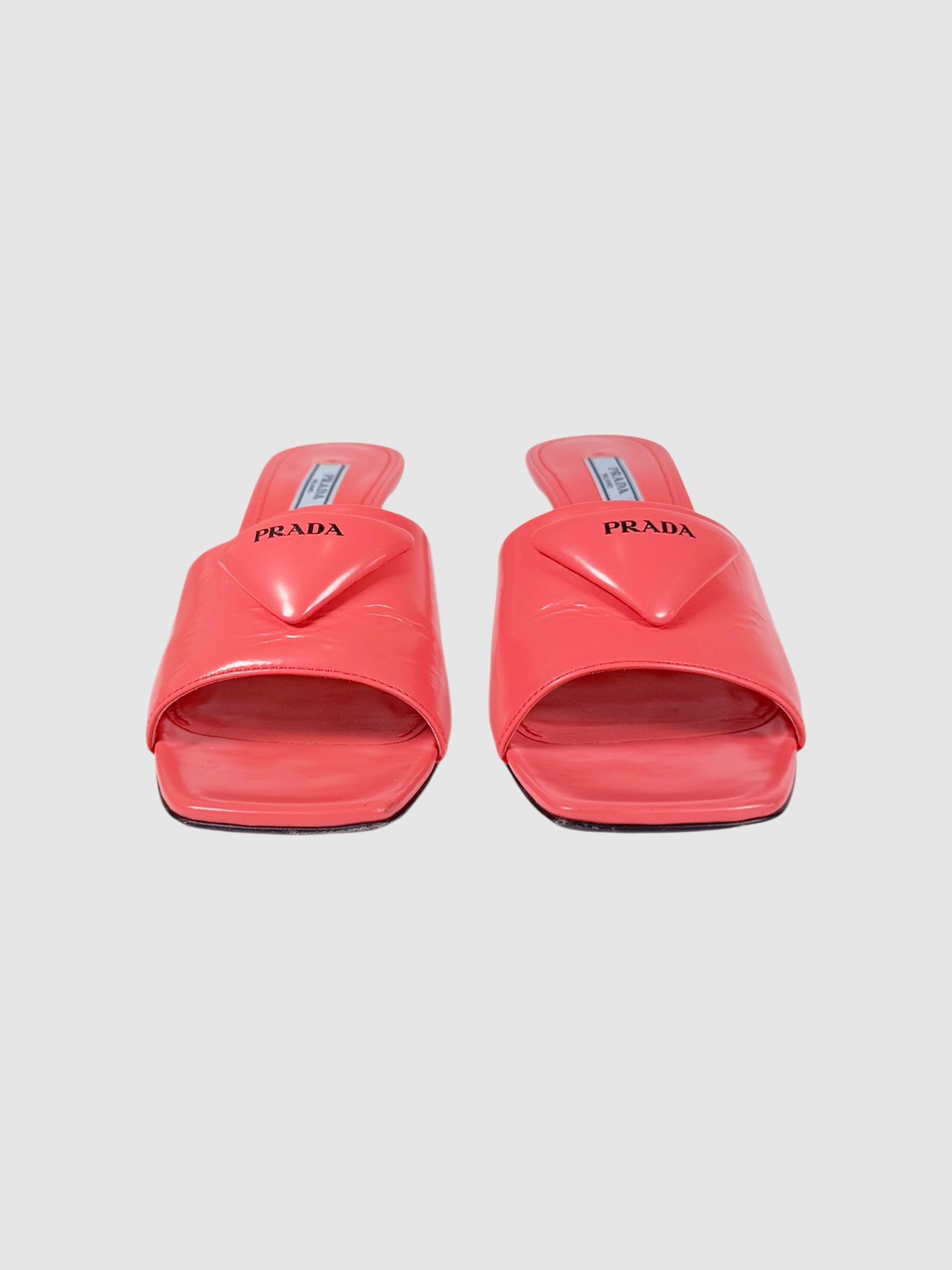Logo Leather Mules