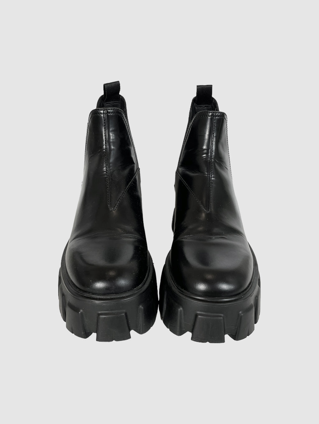 Prada Leather Ankle Boots - Size 39
