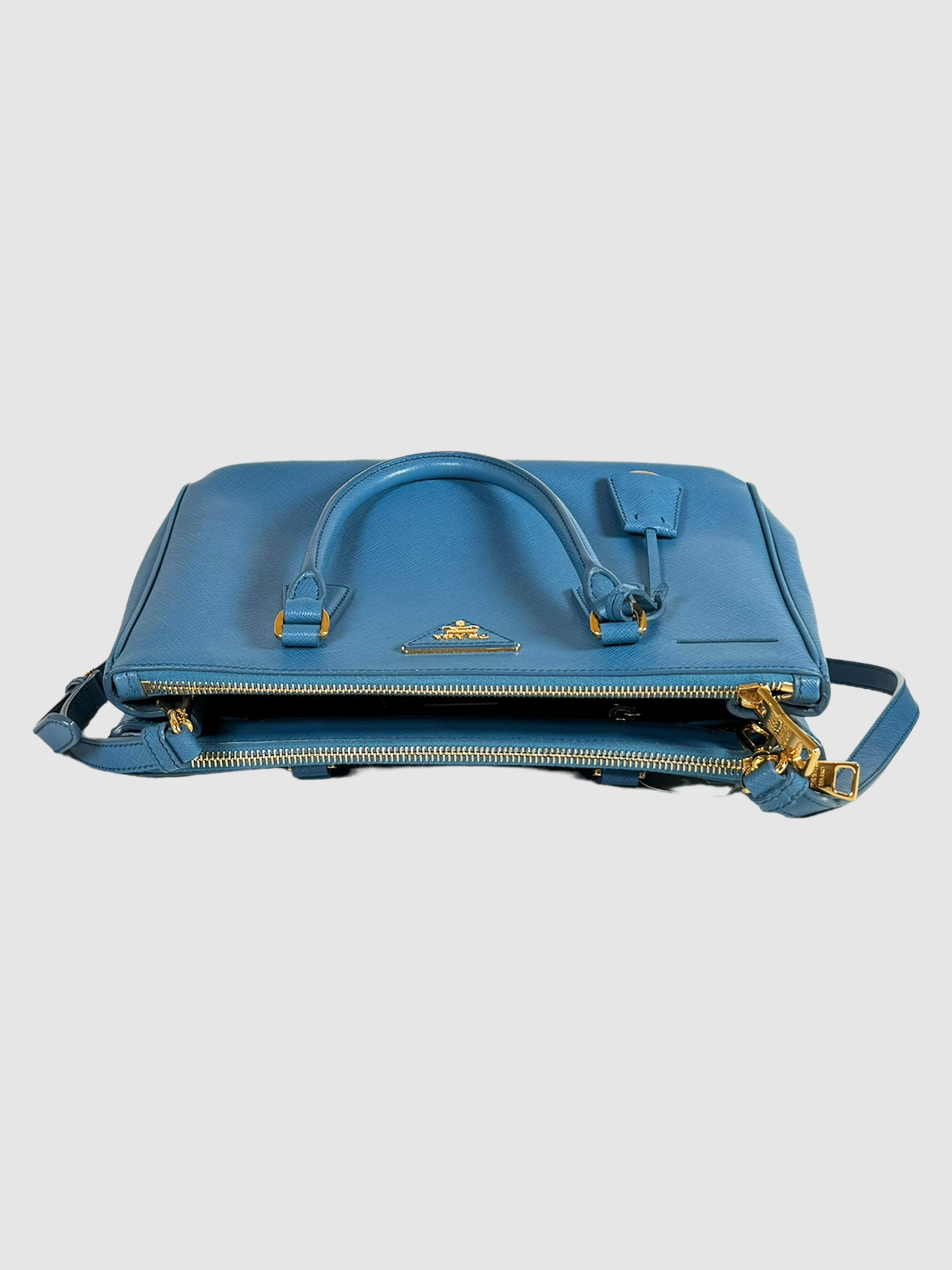 Galleria Double Zip Saffiano Tote