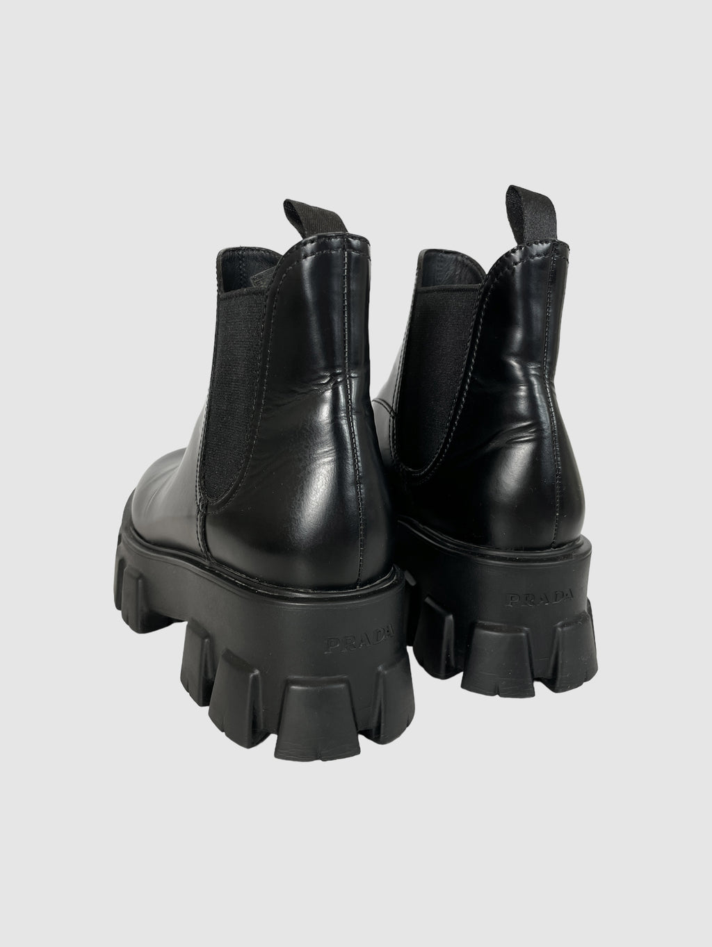 Prada Leather Ankle Boots - Size 39