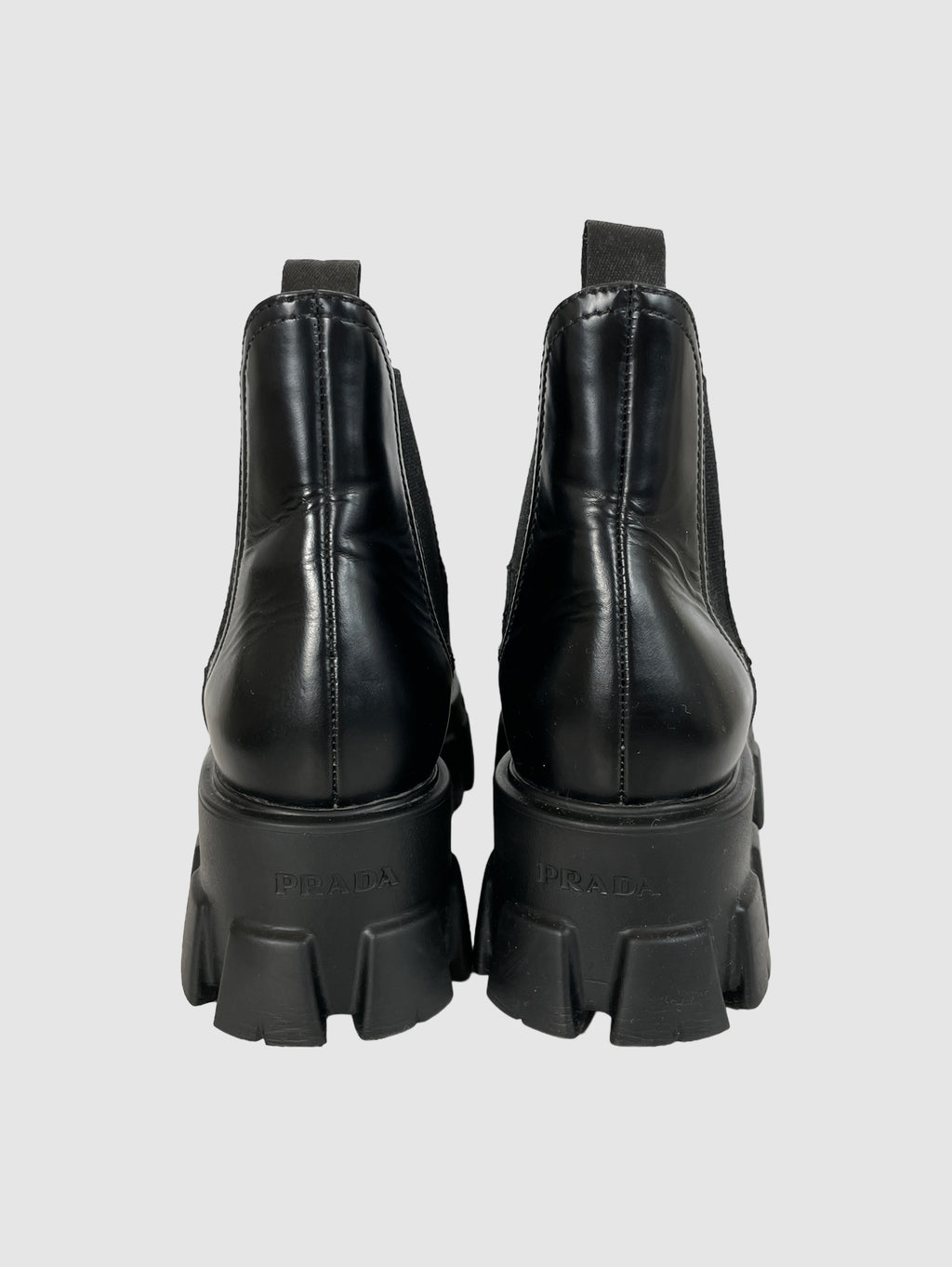 Prada Leather Ankle Boots - Size 39