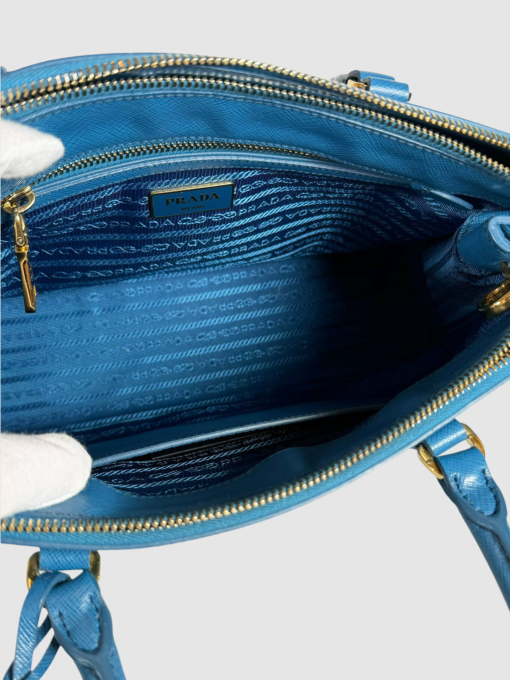 Galleria Double Zip Saffiano Tote