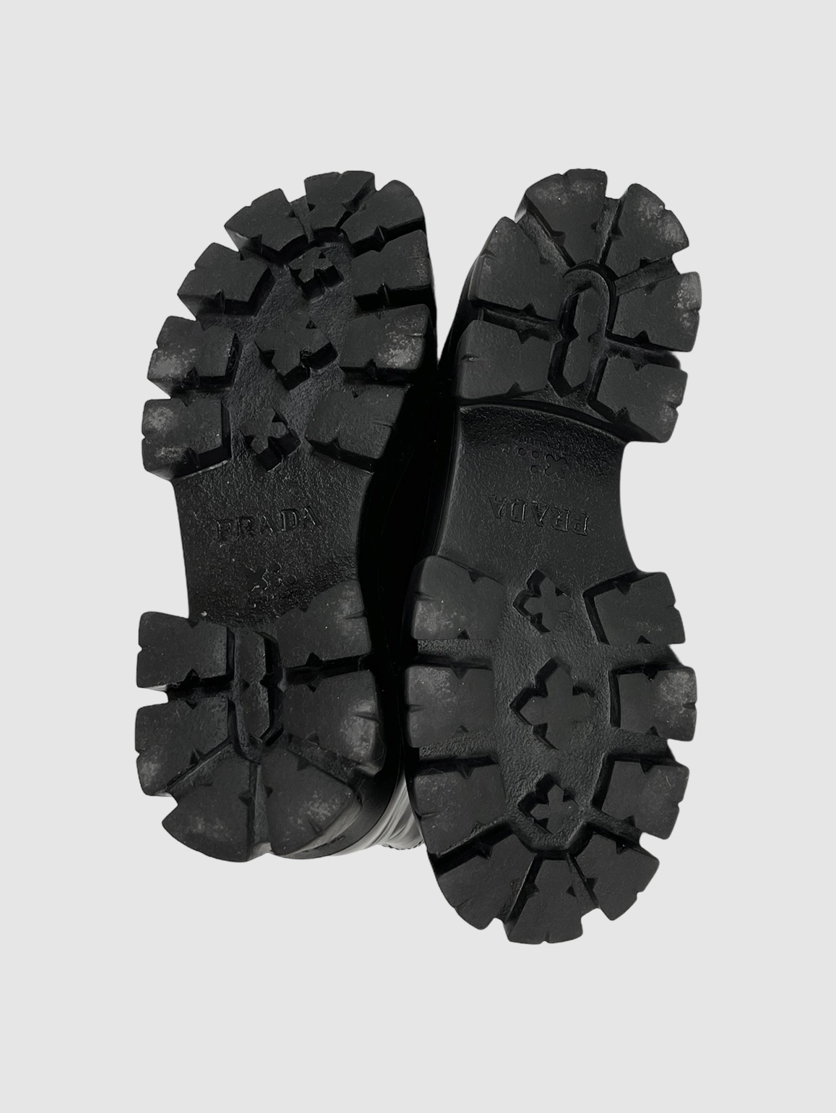 Prada Leather Ankle Boots - Size 39