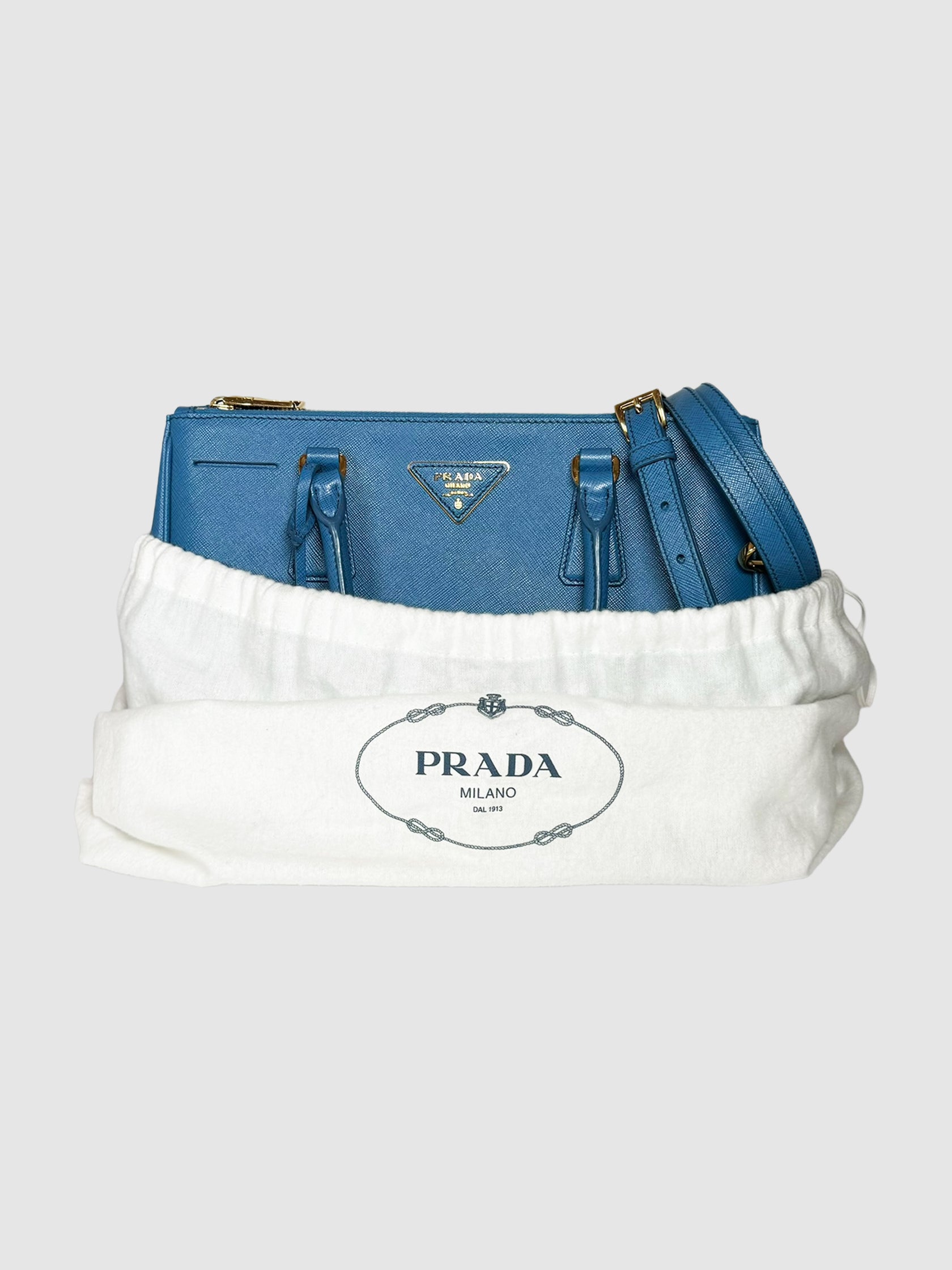 Galleria Double Zip Saffiano Tote