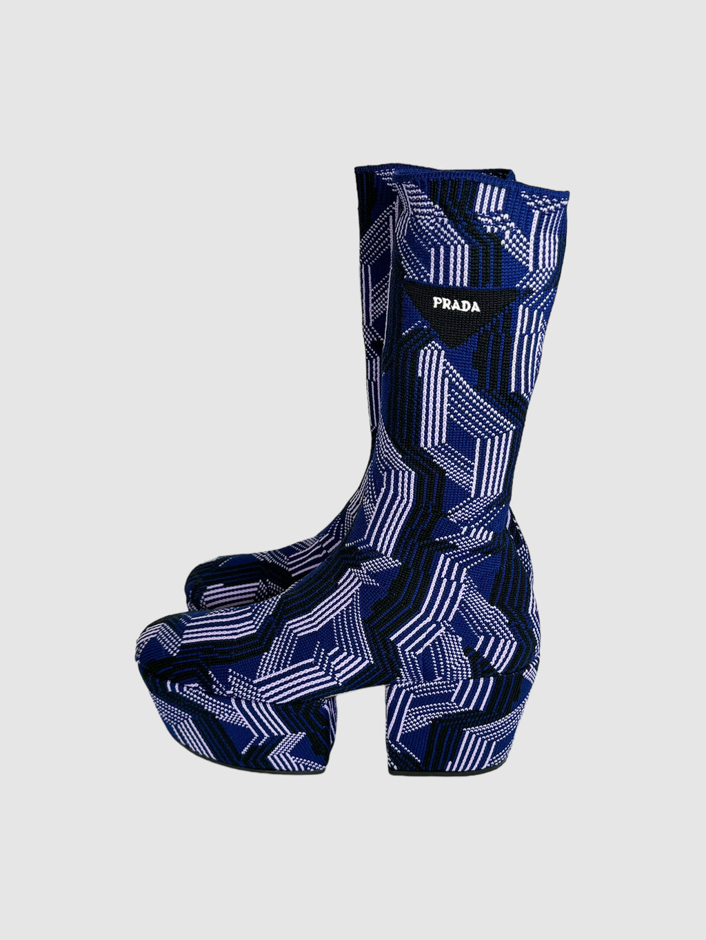 Knit Platform Boots