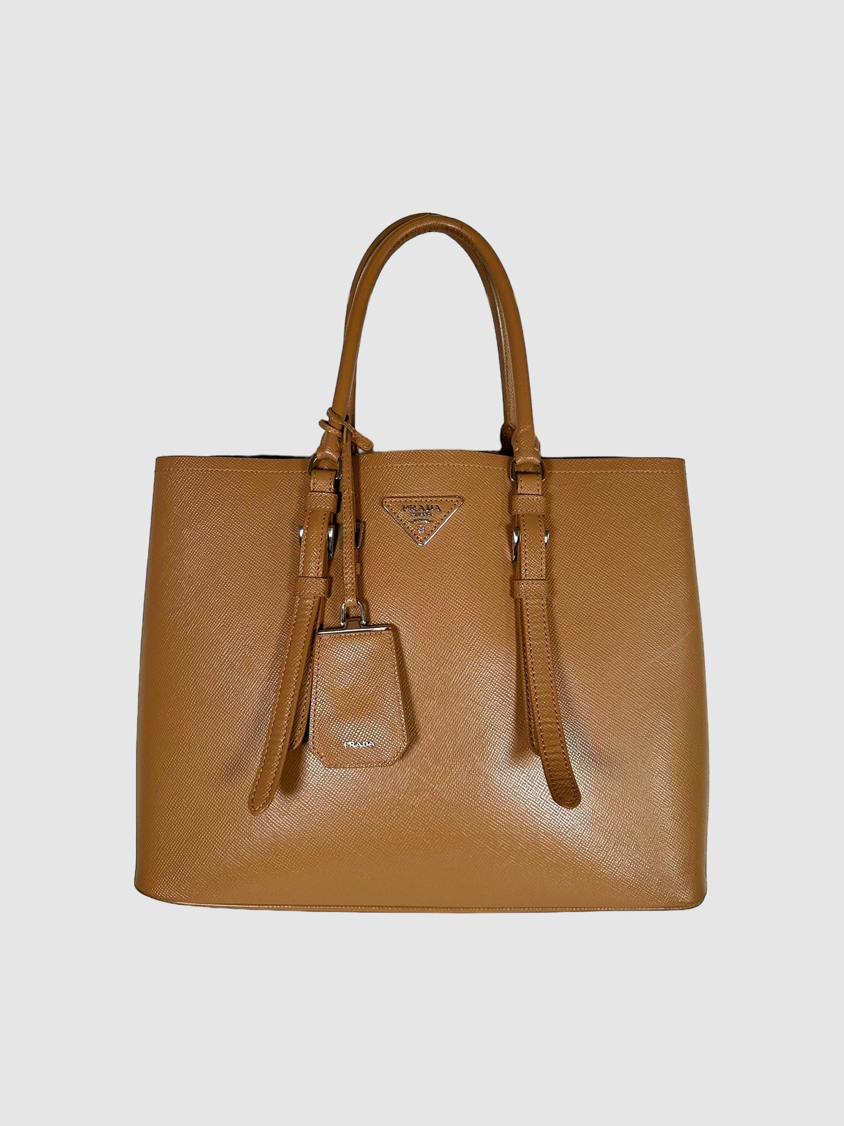 Prada Saffiano Cuir Leather Shoulder Bag Consignment Secondhand Designer Luxury Resale Toronto Trendy