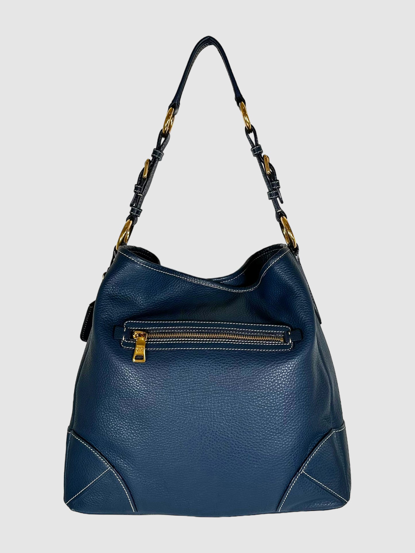 Front Zip Pocket Hobo Bag