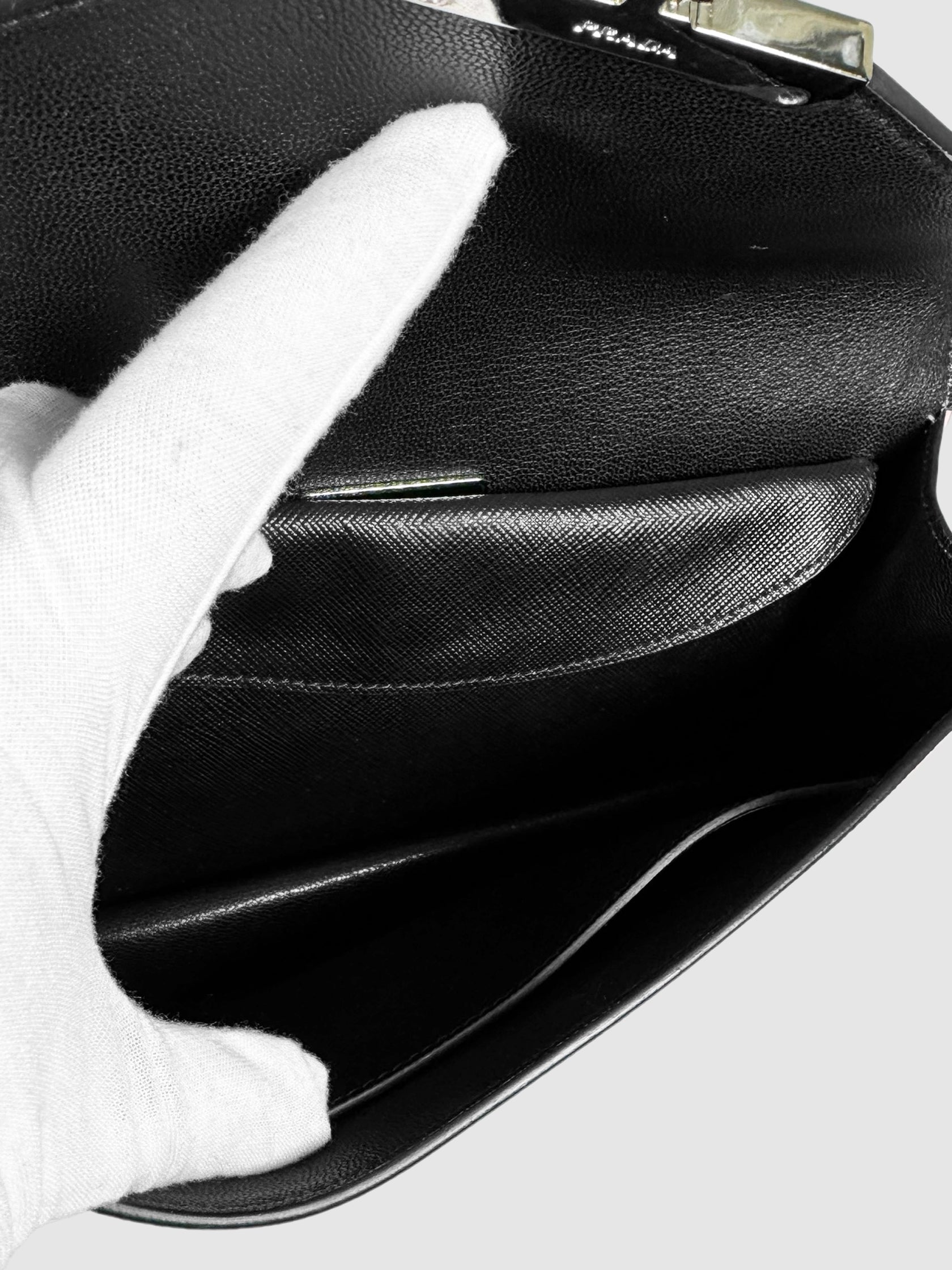 Saffiano Lux Sound Clutch