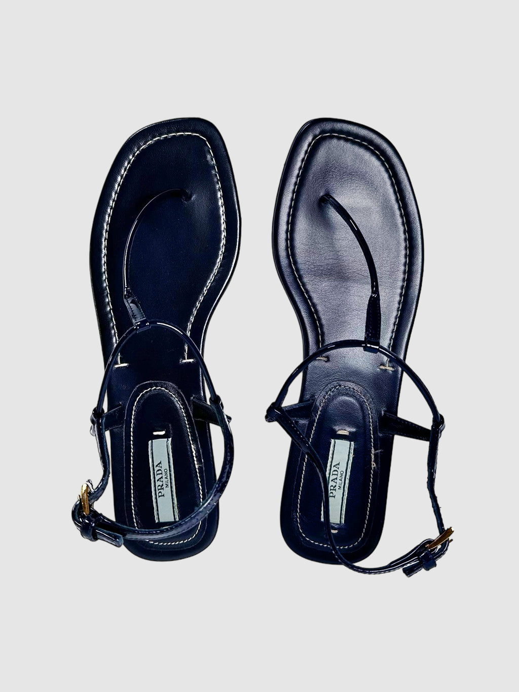 Flat Thong Sandals - Size 38.5