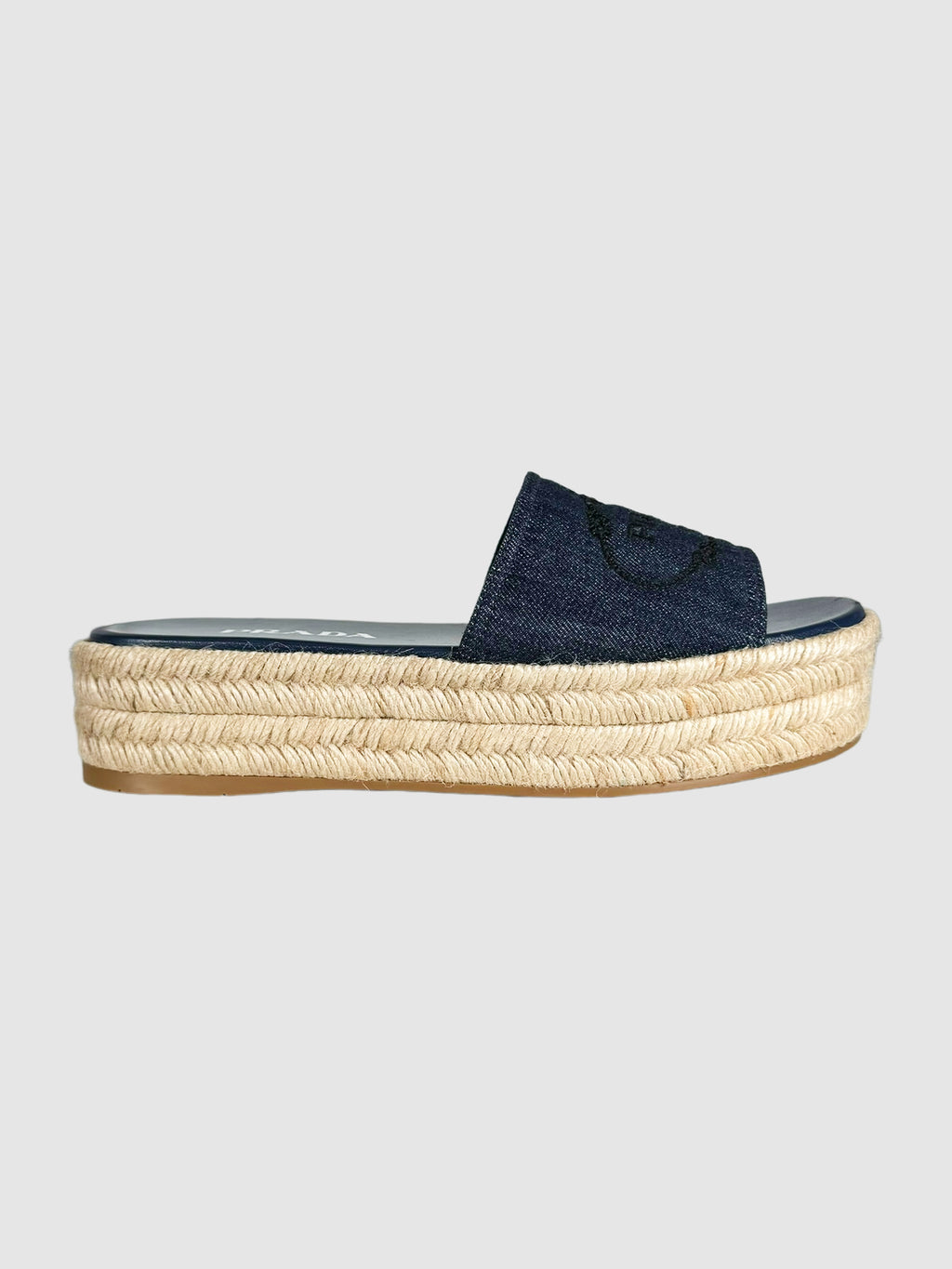 Denim Flatform Espadrille - Size 38.5
