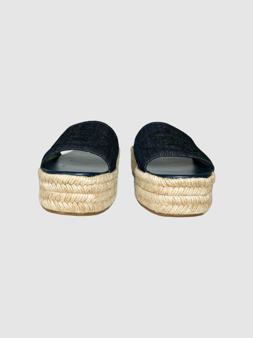 Denim Flatform Espadrille - Size 38.5