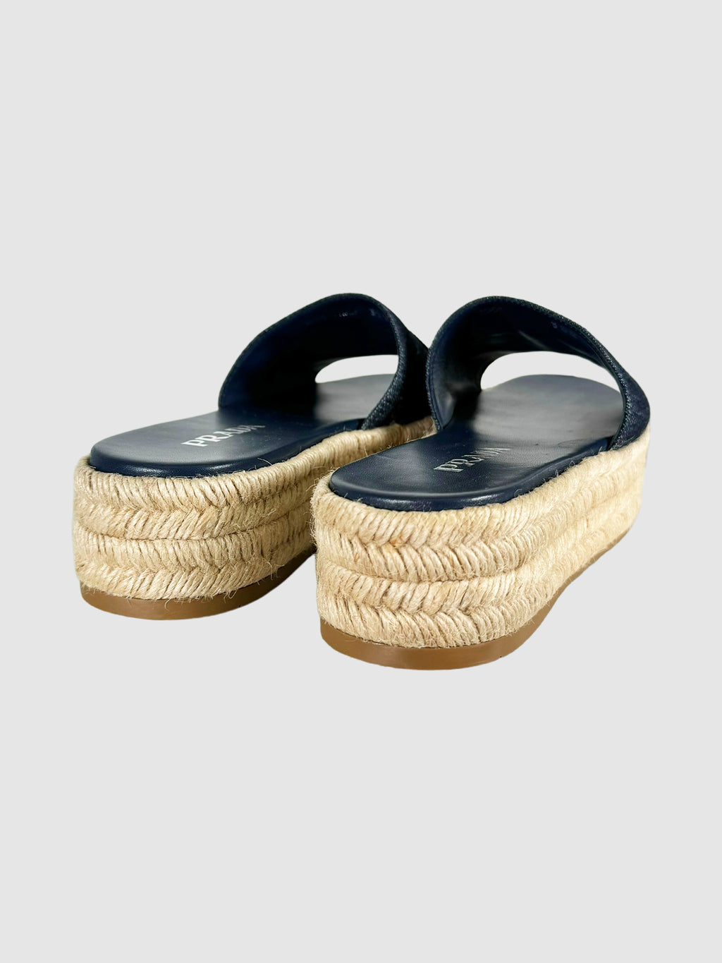 Denim Flatform Espadrille - Size 38.5