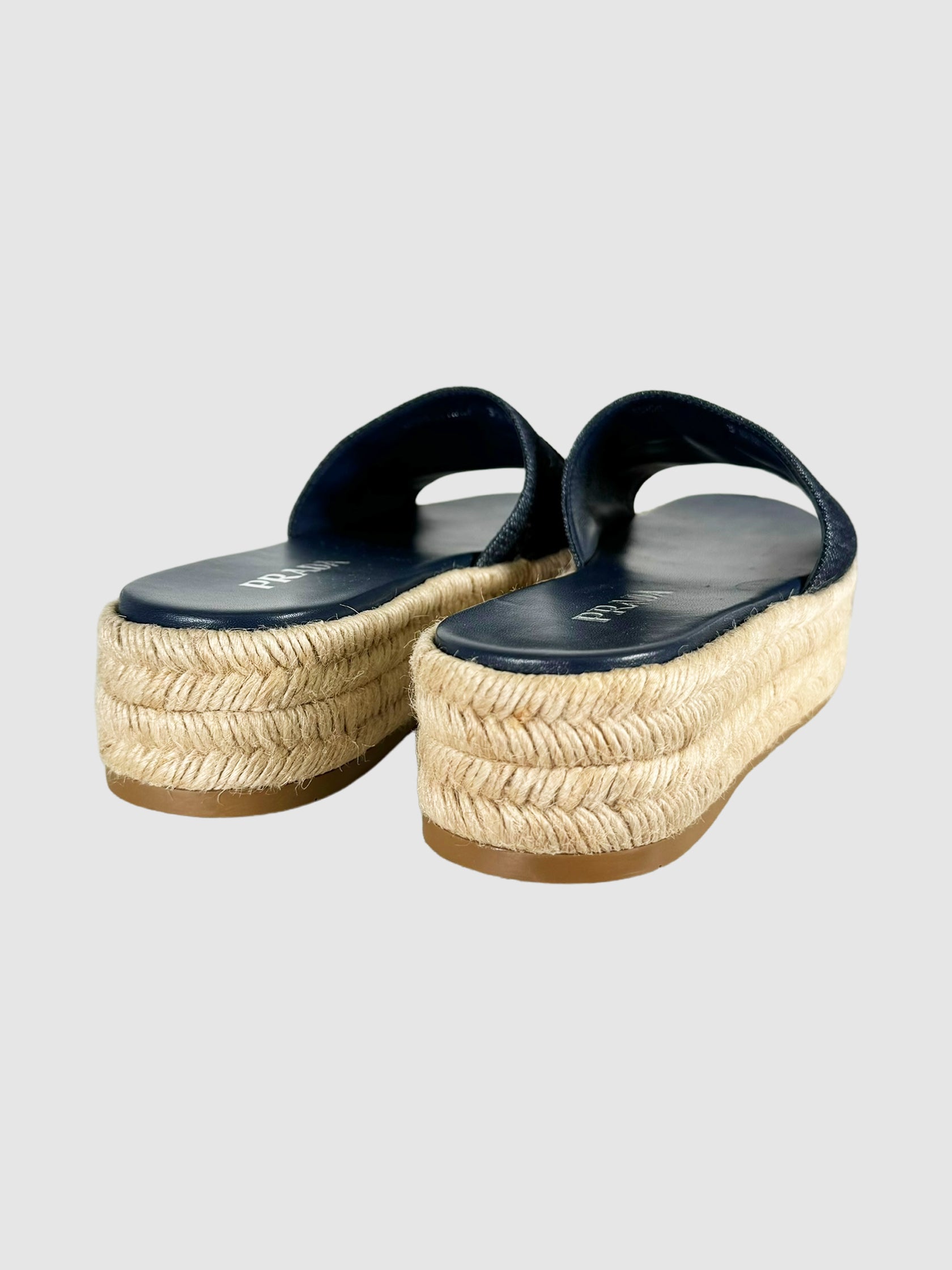 Denim Flatform Espadrille - Size 38.5