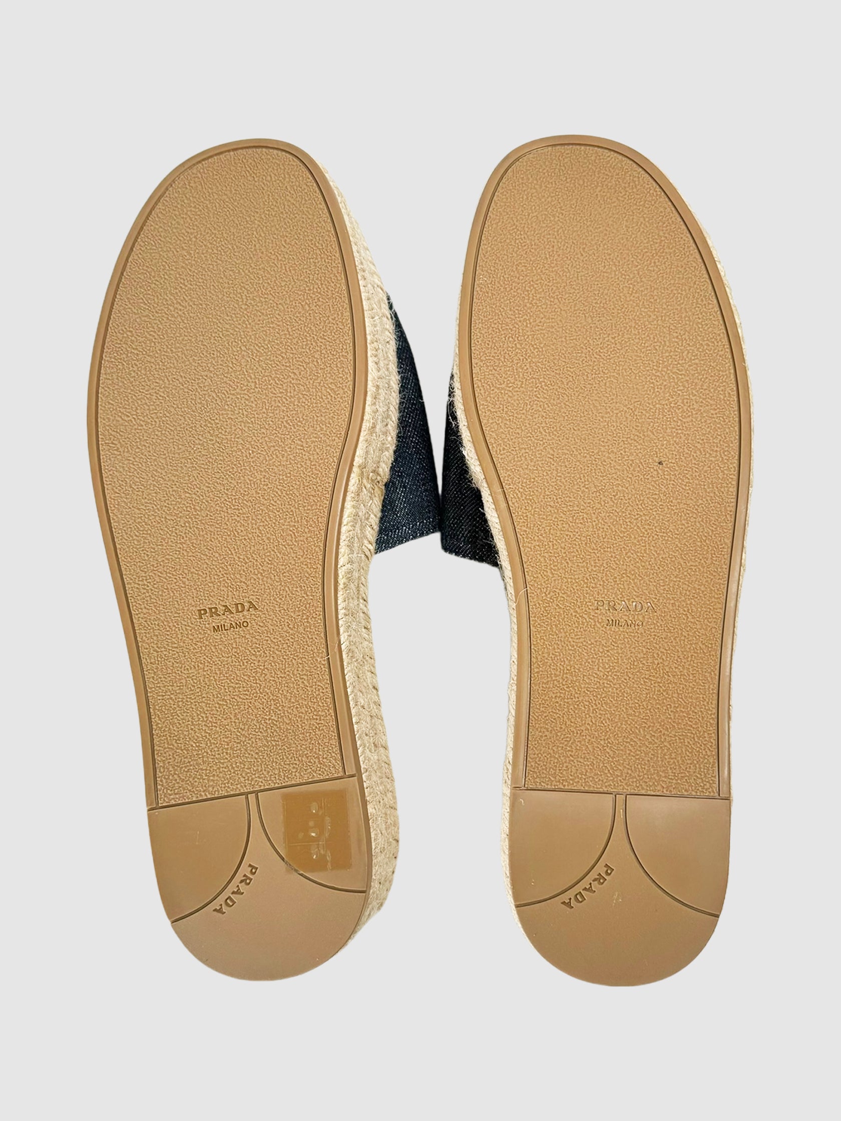 Denim Flatform Espadrille - Size 38.5