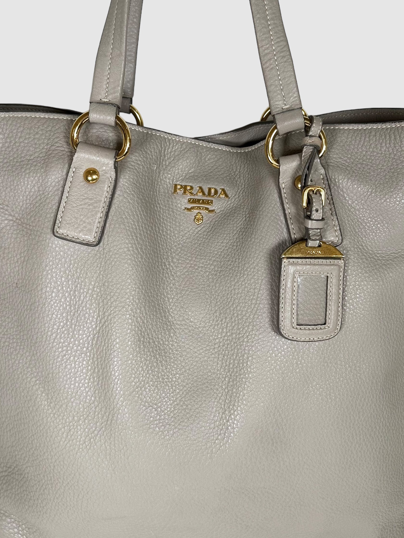 Vitello Daino Side Zip Tote Bag