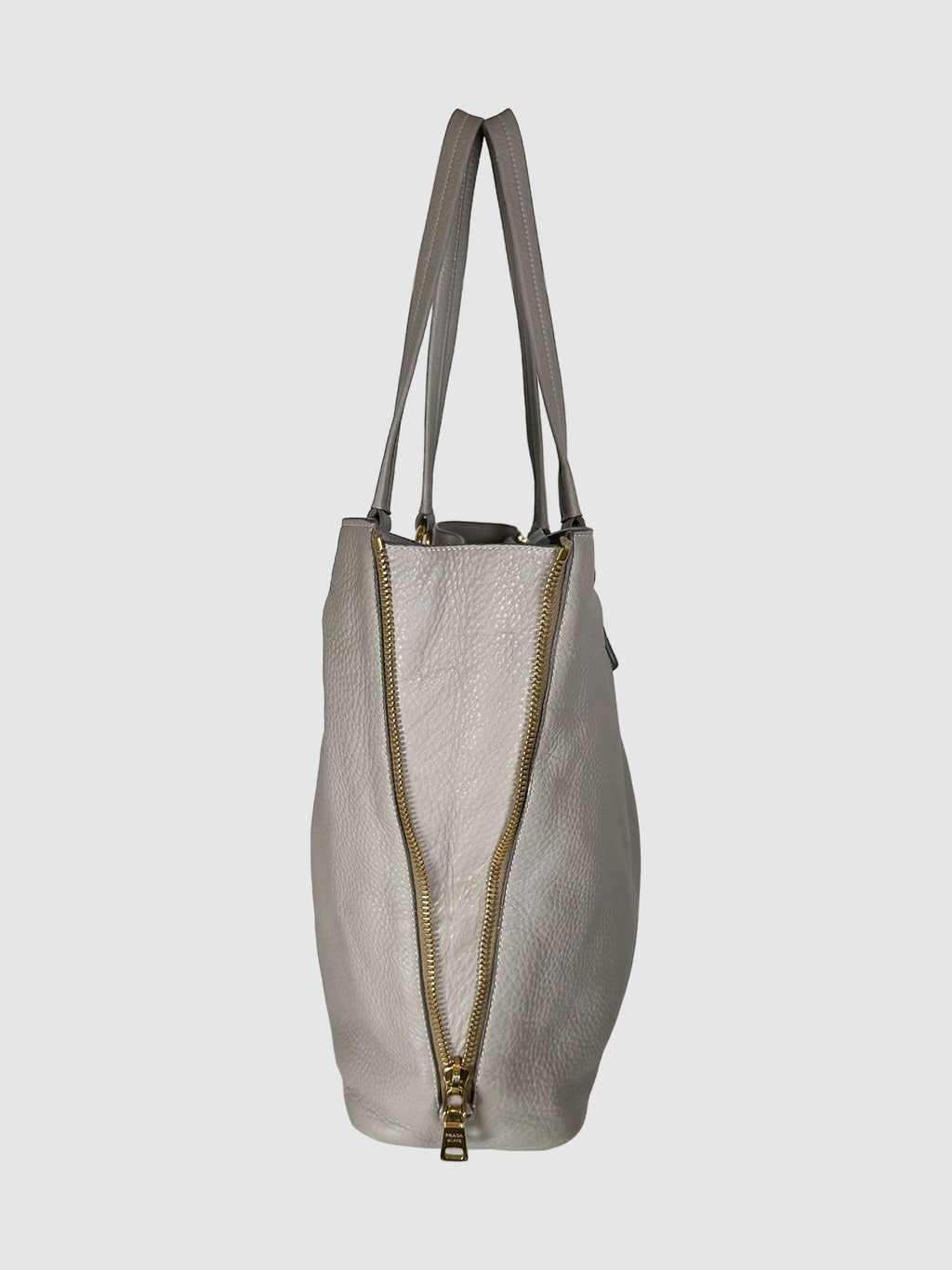 Vitello Daino Side Zip Tote Bag