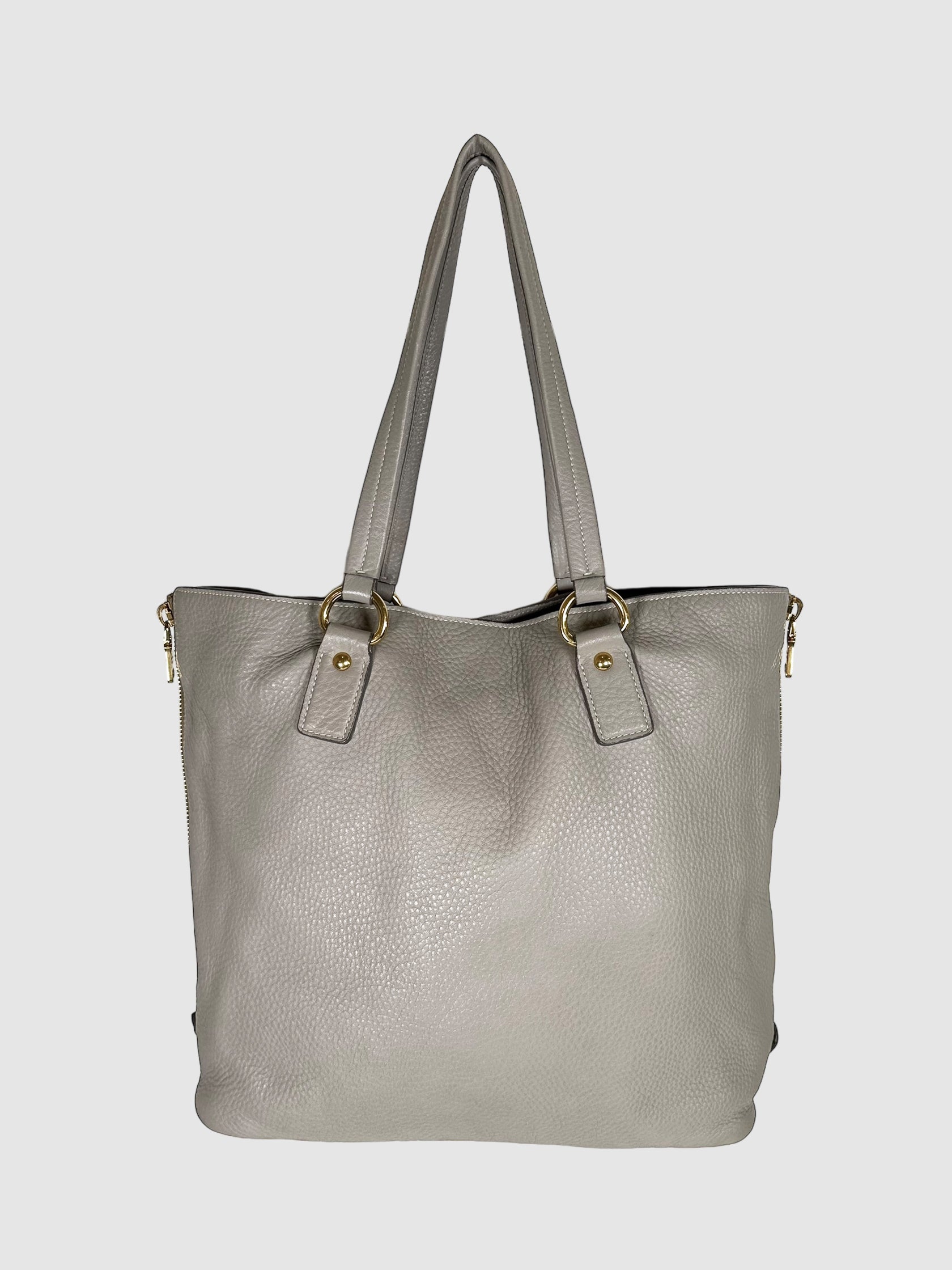 Vitello Daino Side Zip Tote Bag