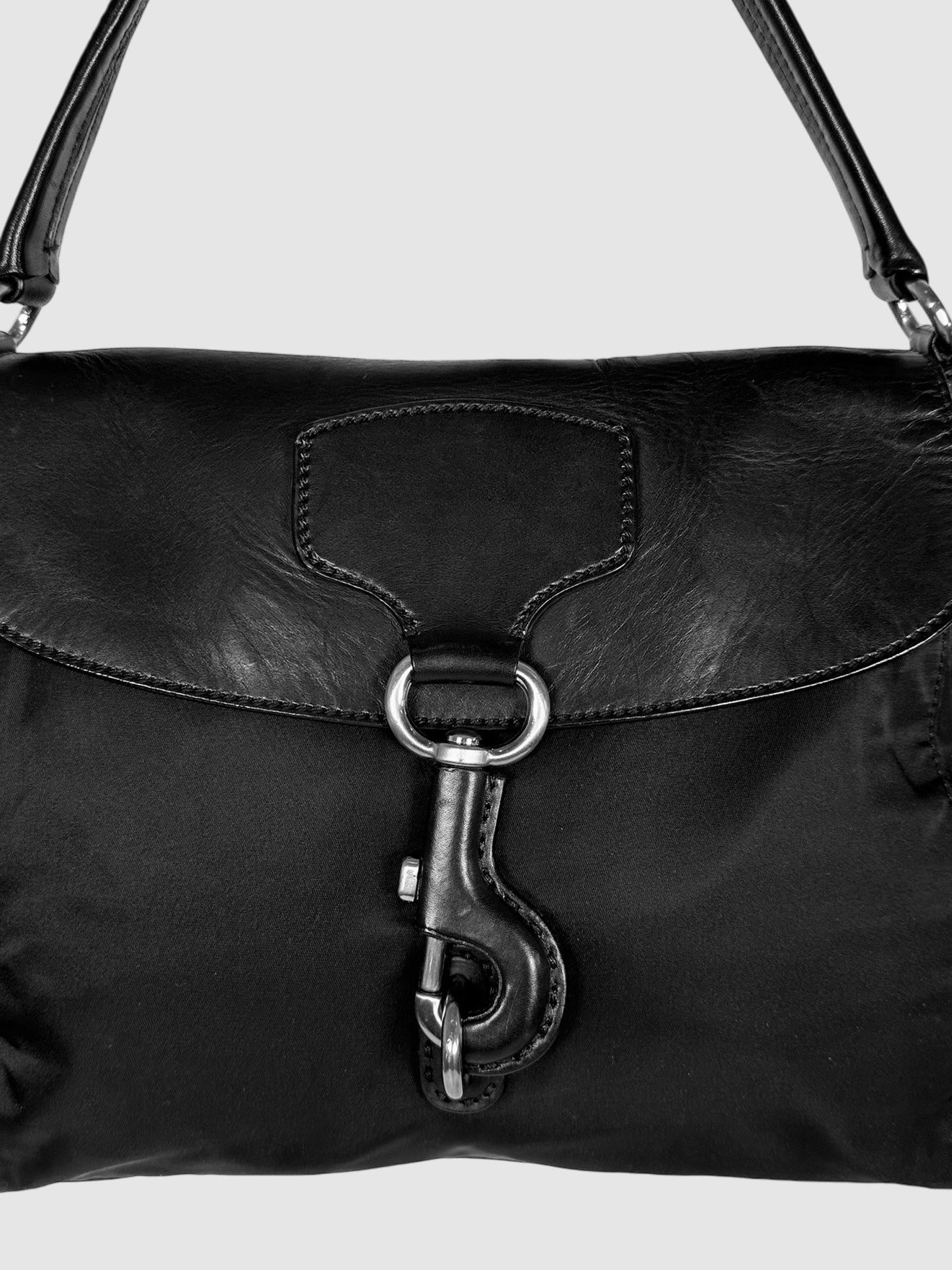 Tessuto Clasp Shoulder Bag