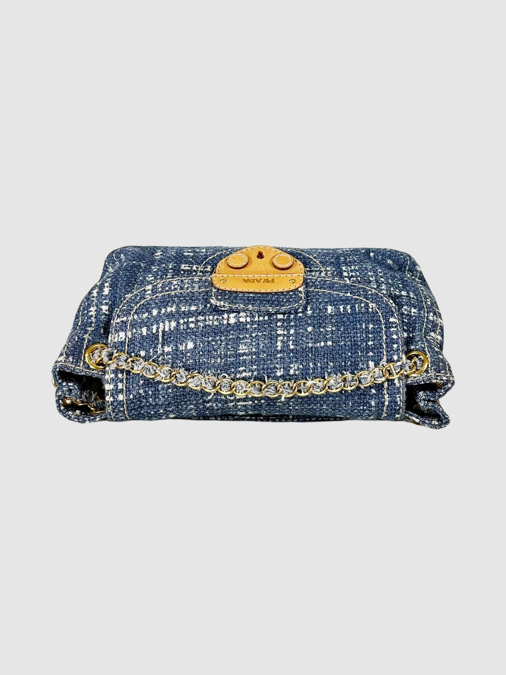 Tela Tweed Flap Shoulder Bag