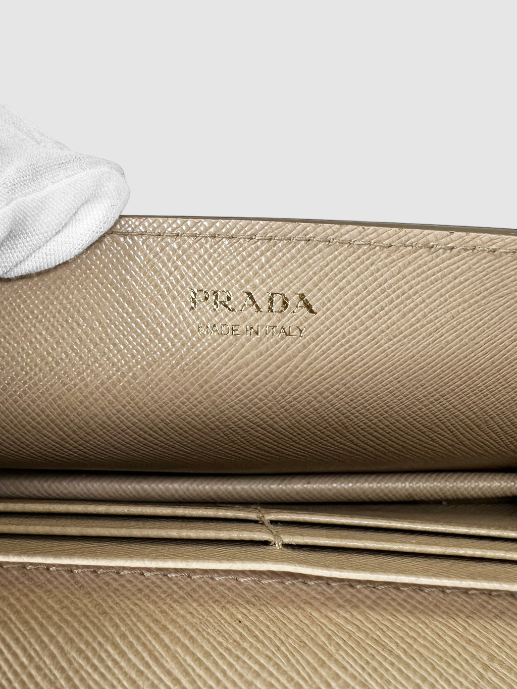 Saffiano Flap Wallet on Chain