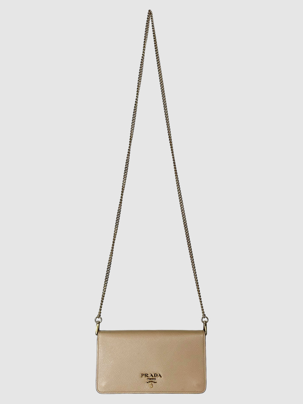 Prada Saffiano Flap Wallet on Chain Luxury Designer Resale Consignment Toronto