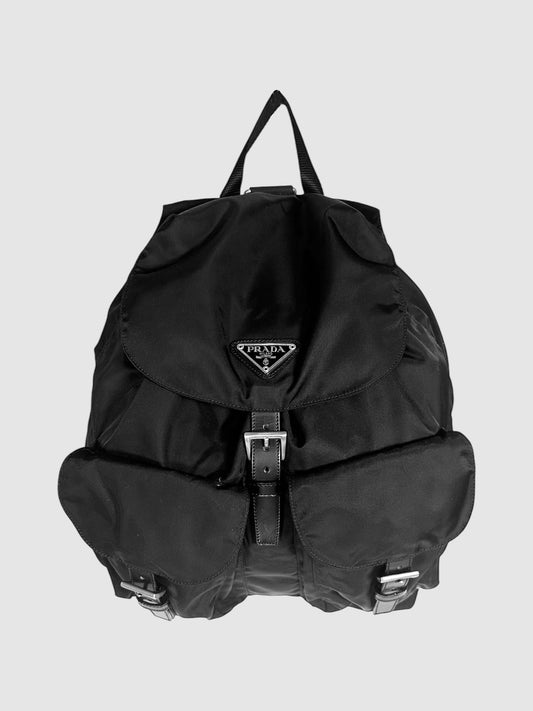 Medium Nylon Logo Backpack