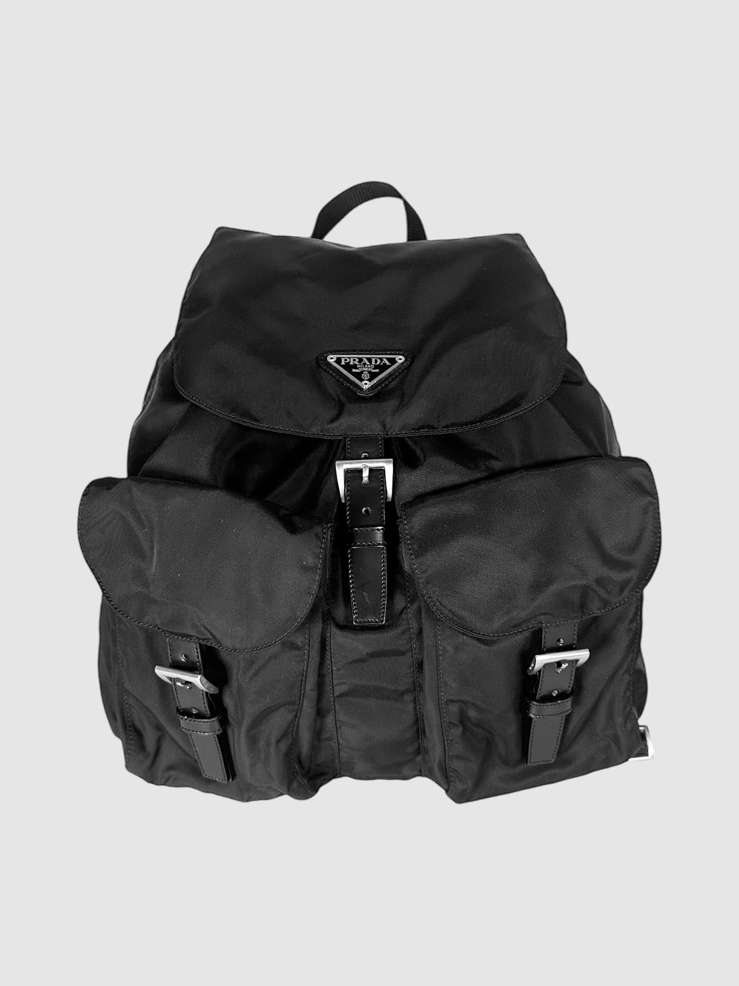 Medium Nylon Logo Backpack