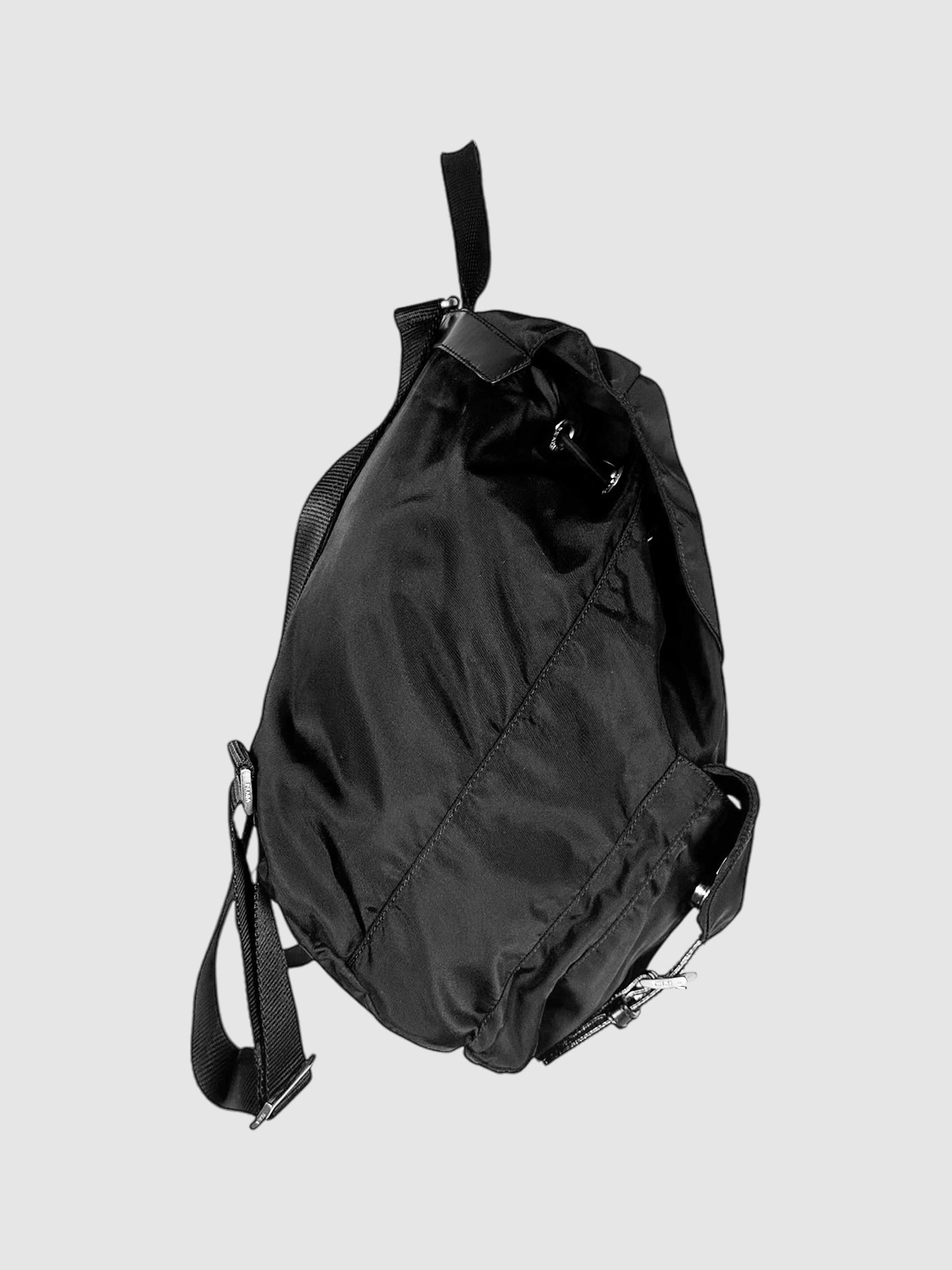 Medium Nylon Logo Backpack