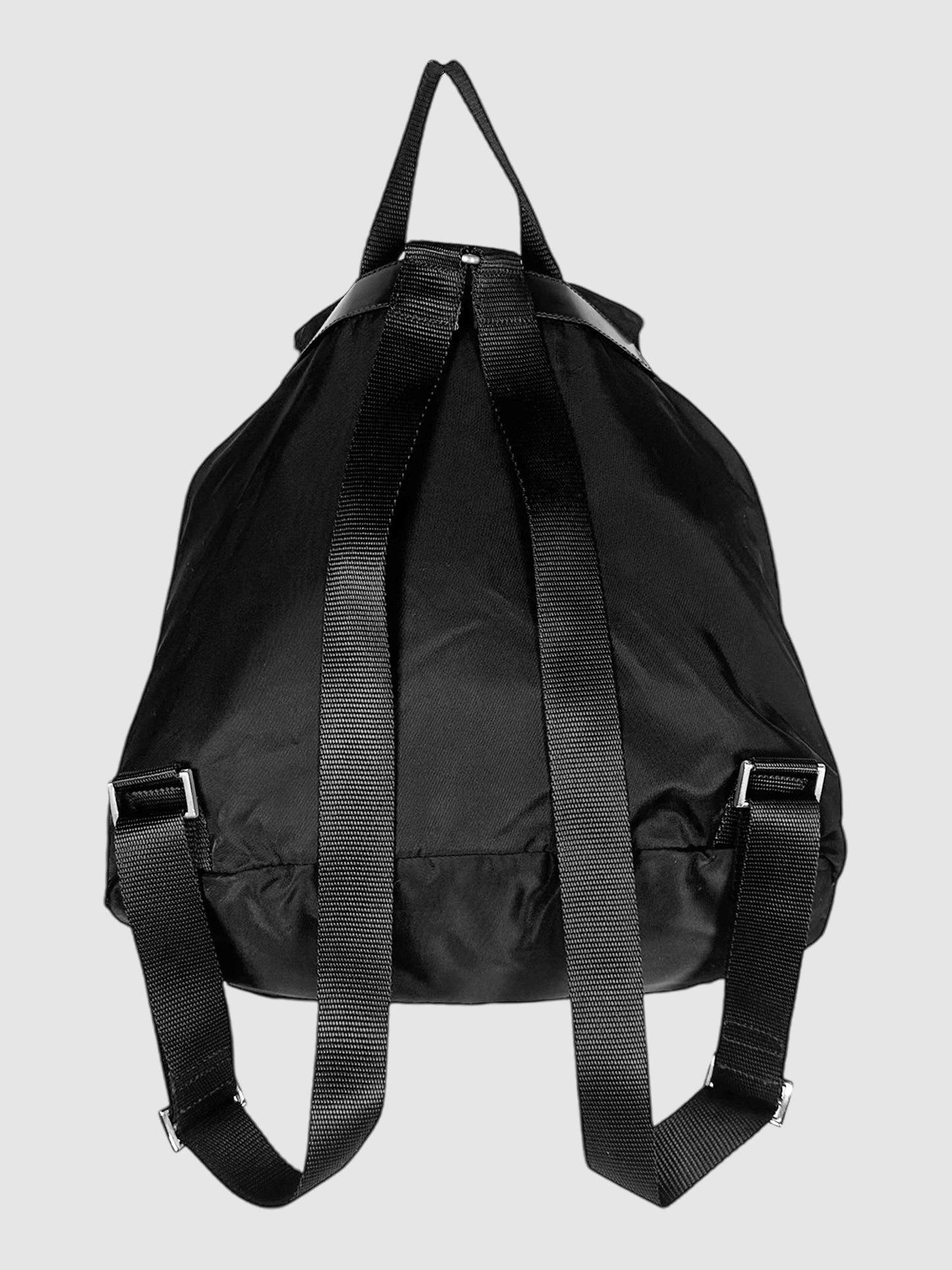 Medium Nylon Logo Backpack