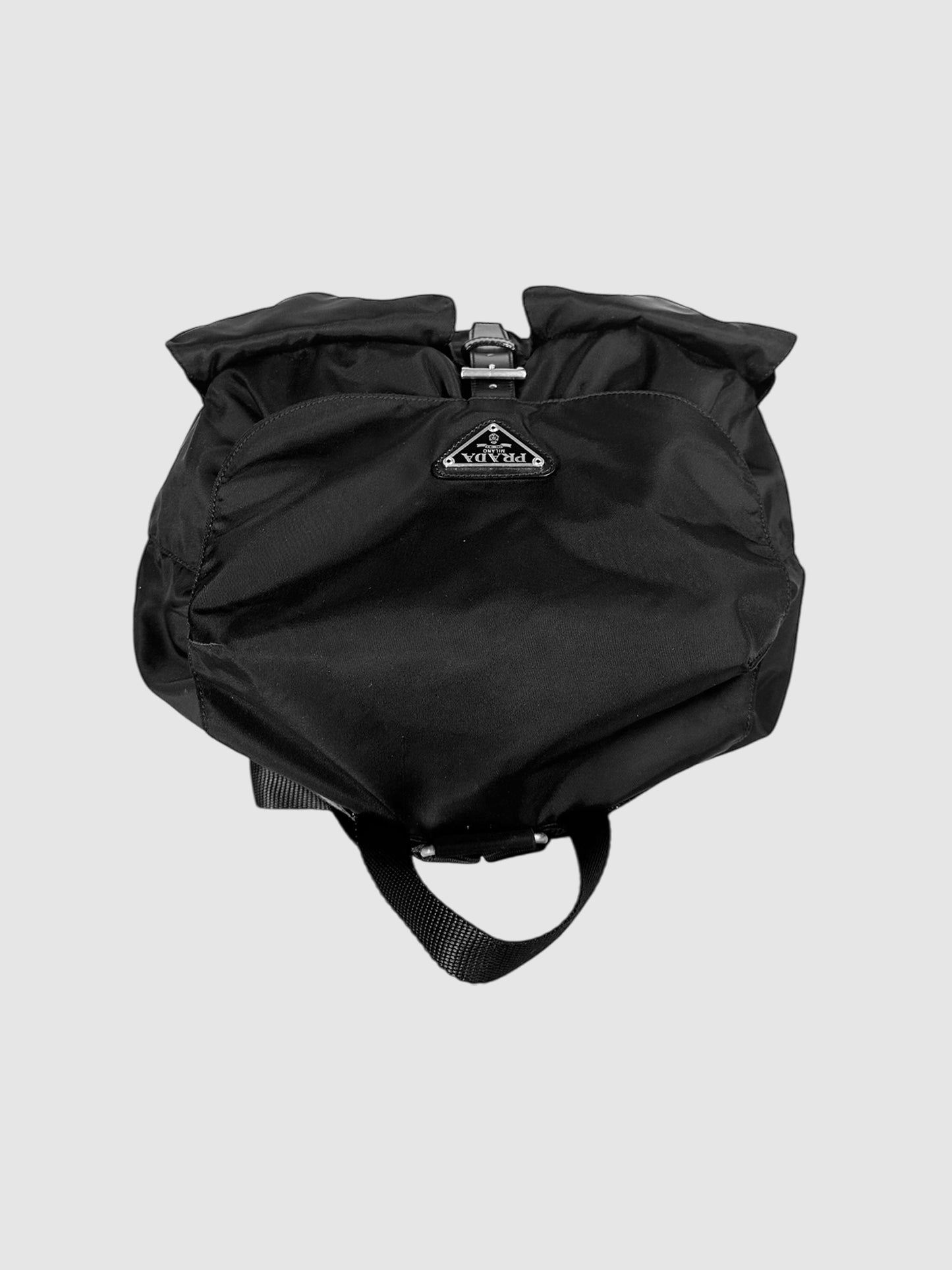 Medium Nylon Logo Backpack