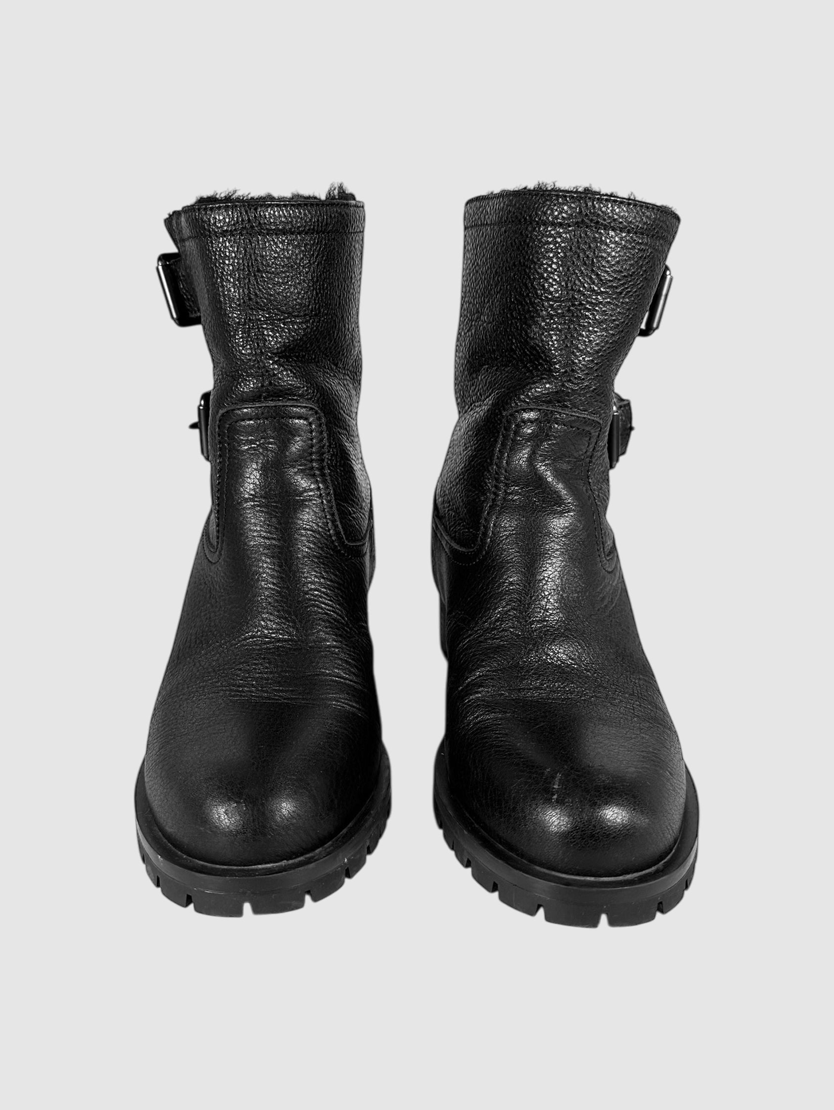 Buckle Detail Ankle Boots - Size 9