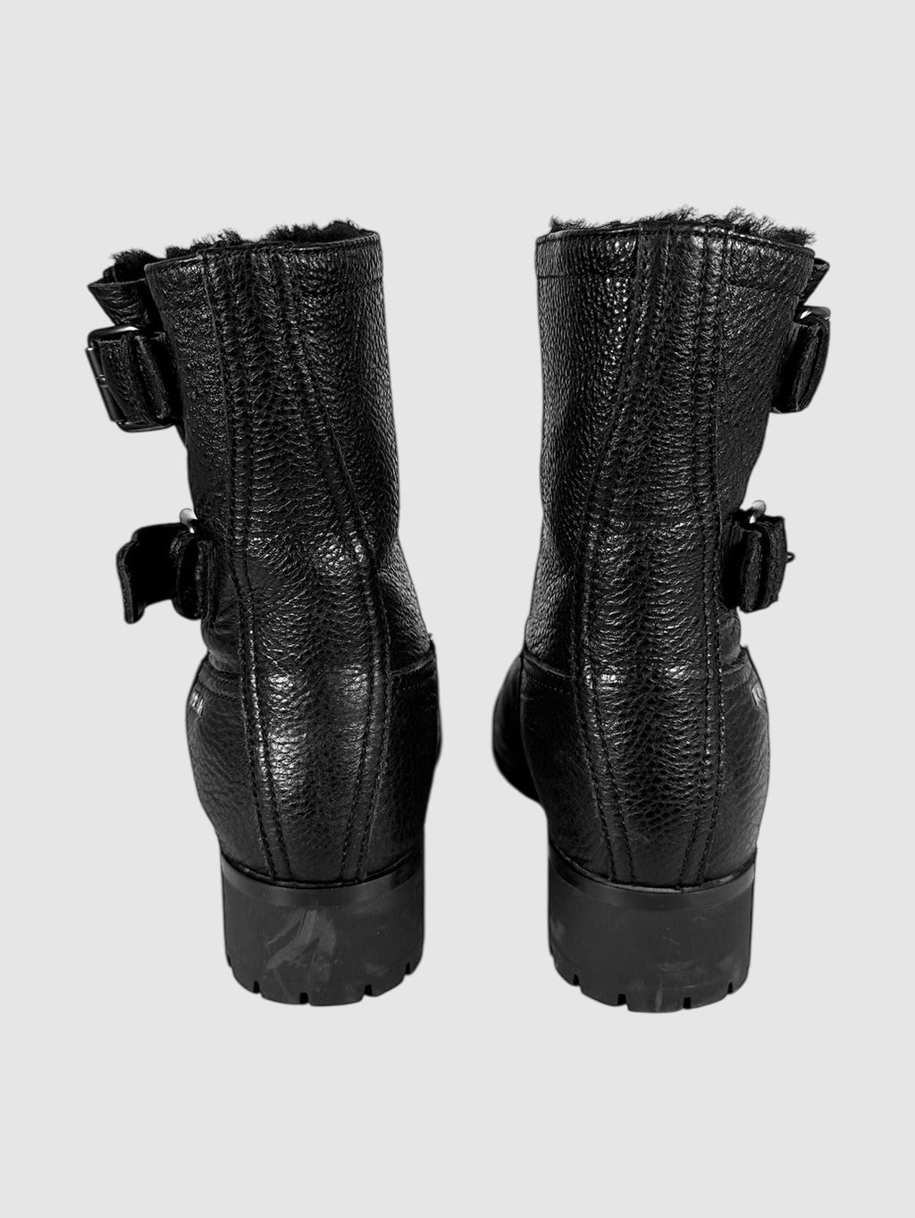 Buckle Detail Ankle Boots - Size 9