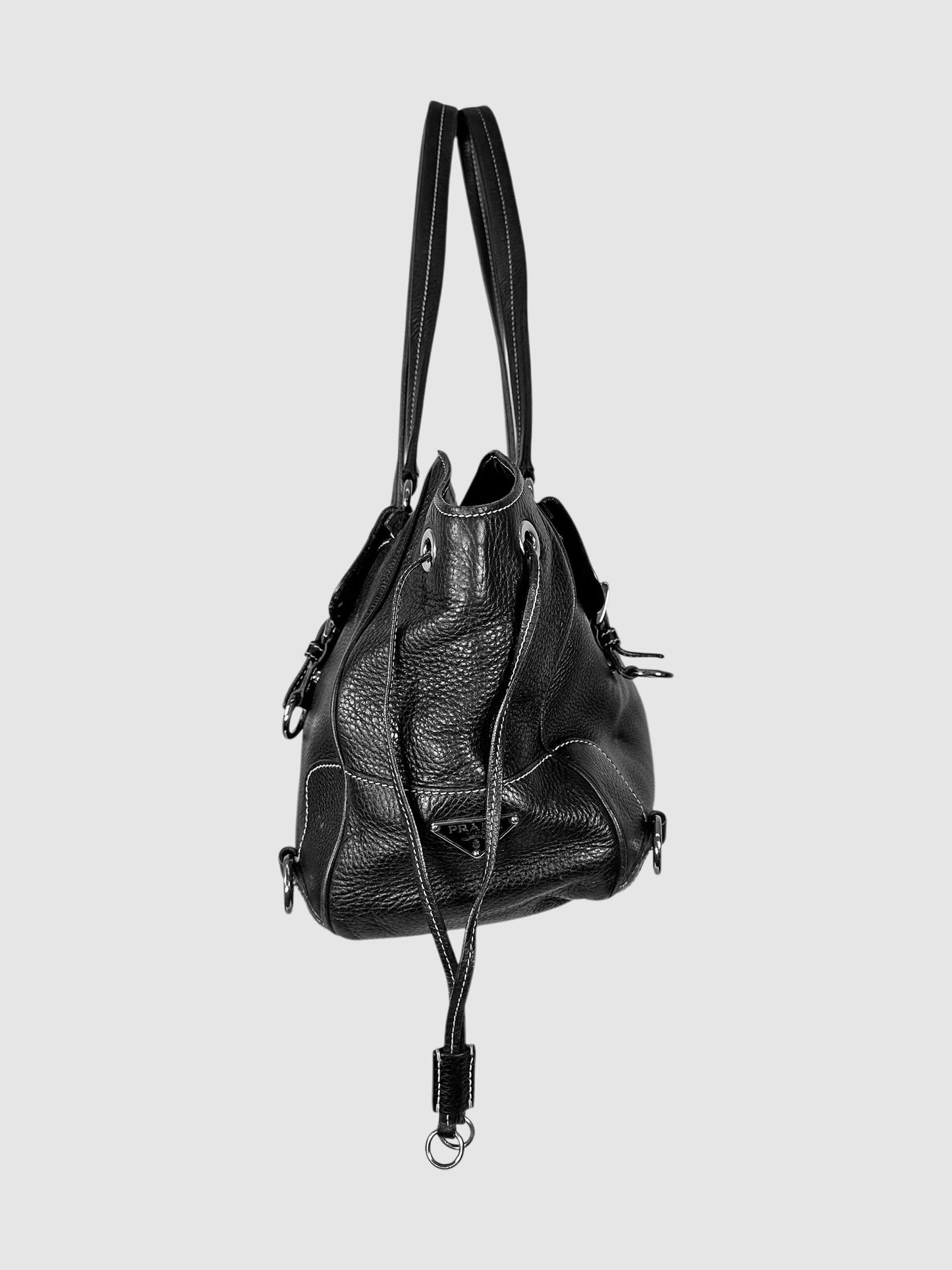 Quad Buckle Pocket Shoulder Bag