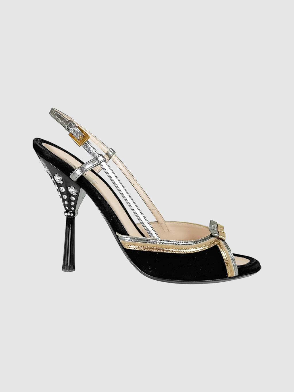 Embellished Slingback Pumps