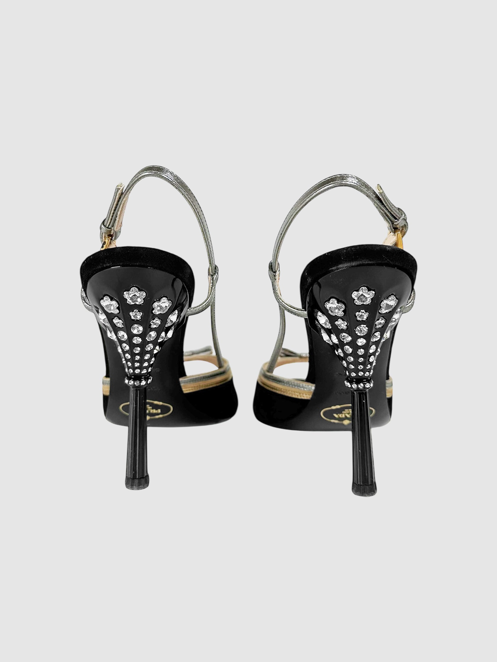 Embellished Slingback Pumps