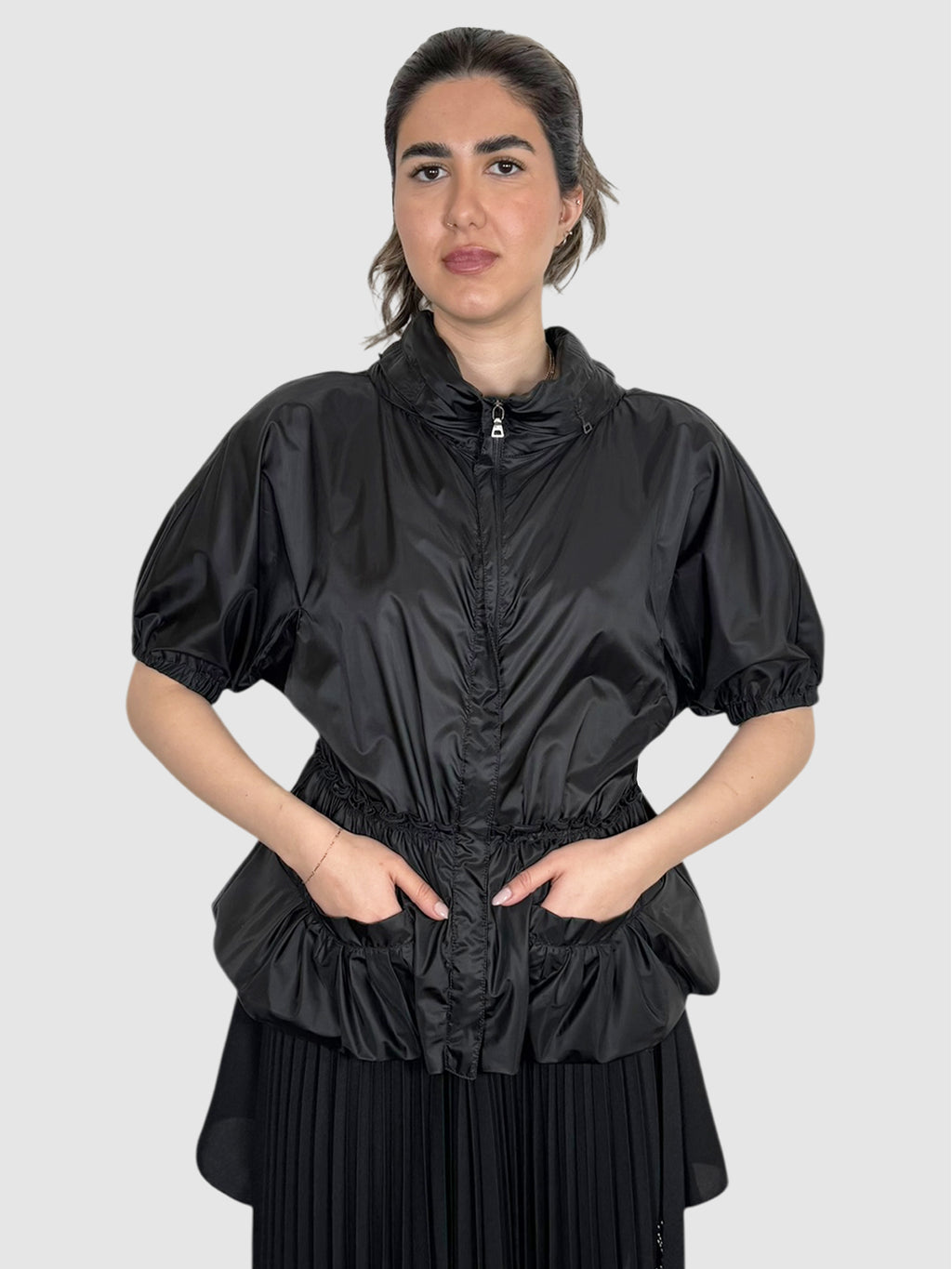 Cinched Windbreaker Jacket