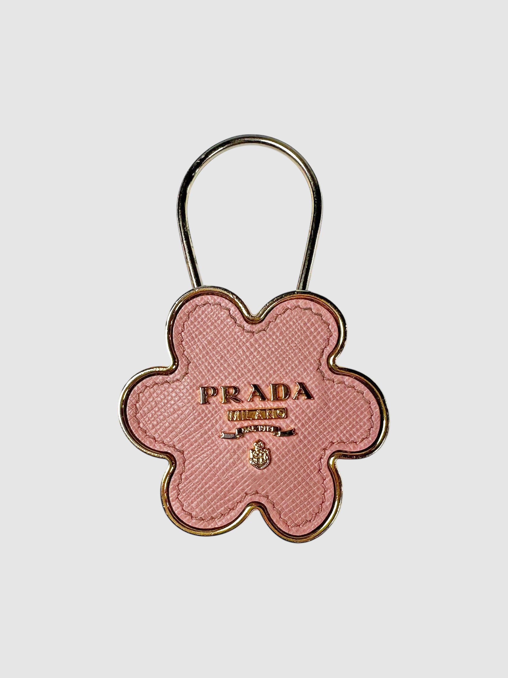 Prada Pink Flower Keychain Luxury Designer Resale Consignment Toronto Secondhand