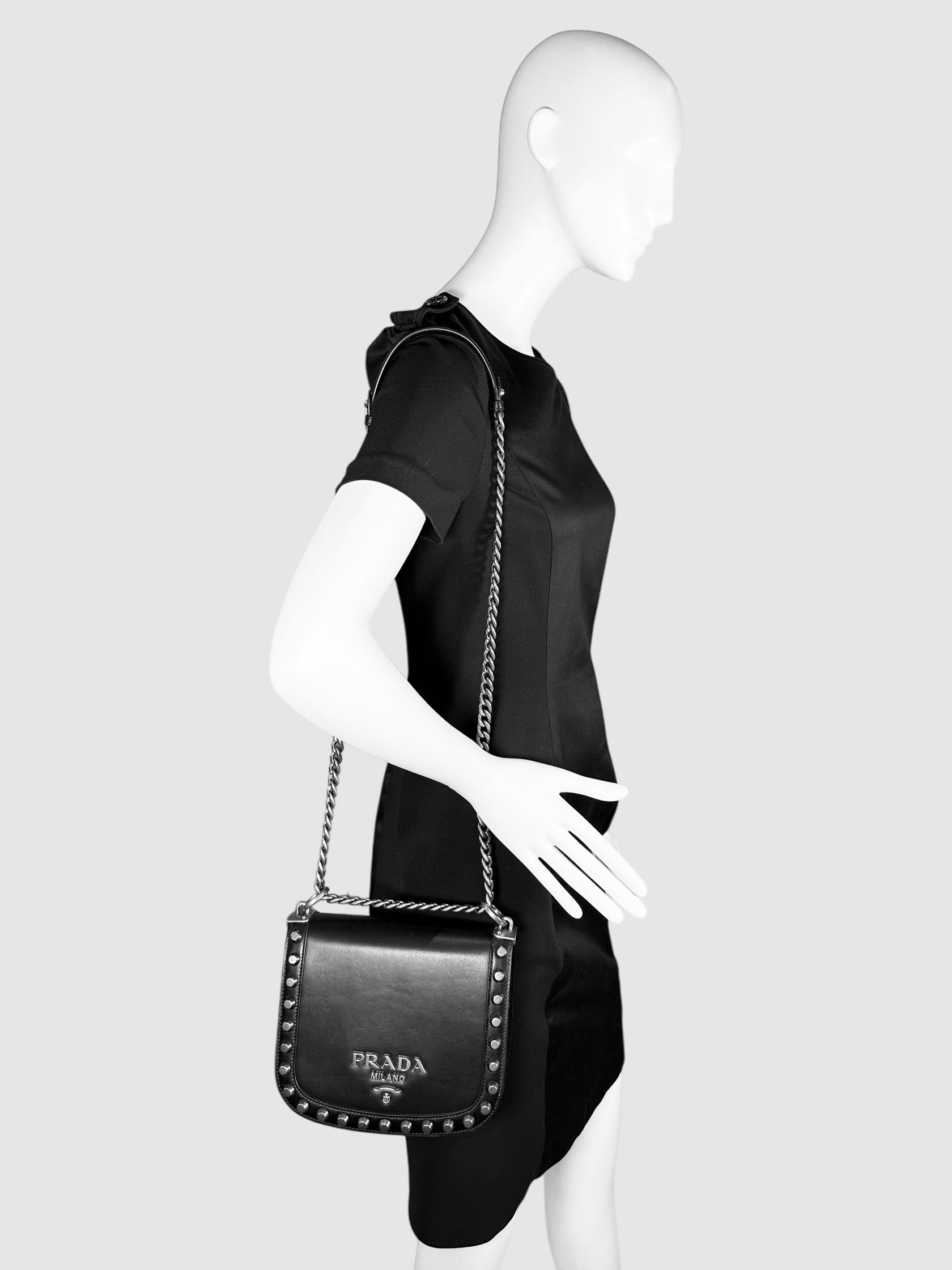 Pionnière Studded Crossbody Bag