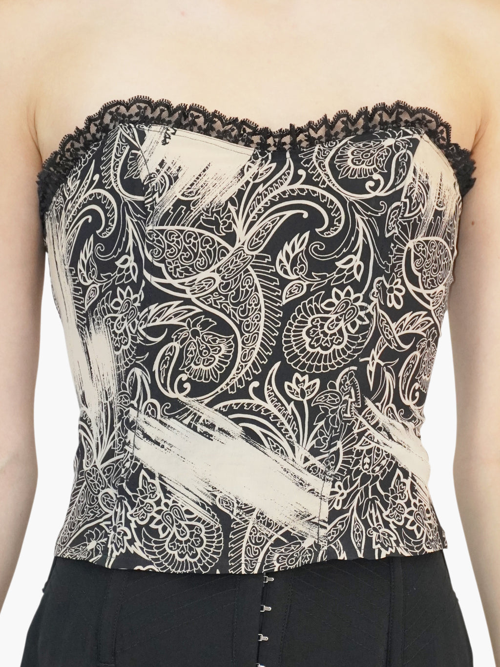 Silk Paisley Bustier