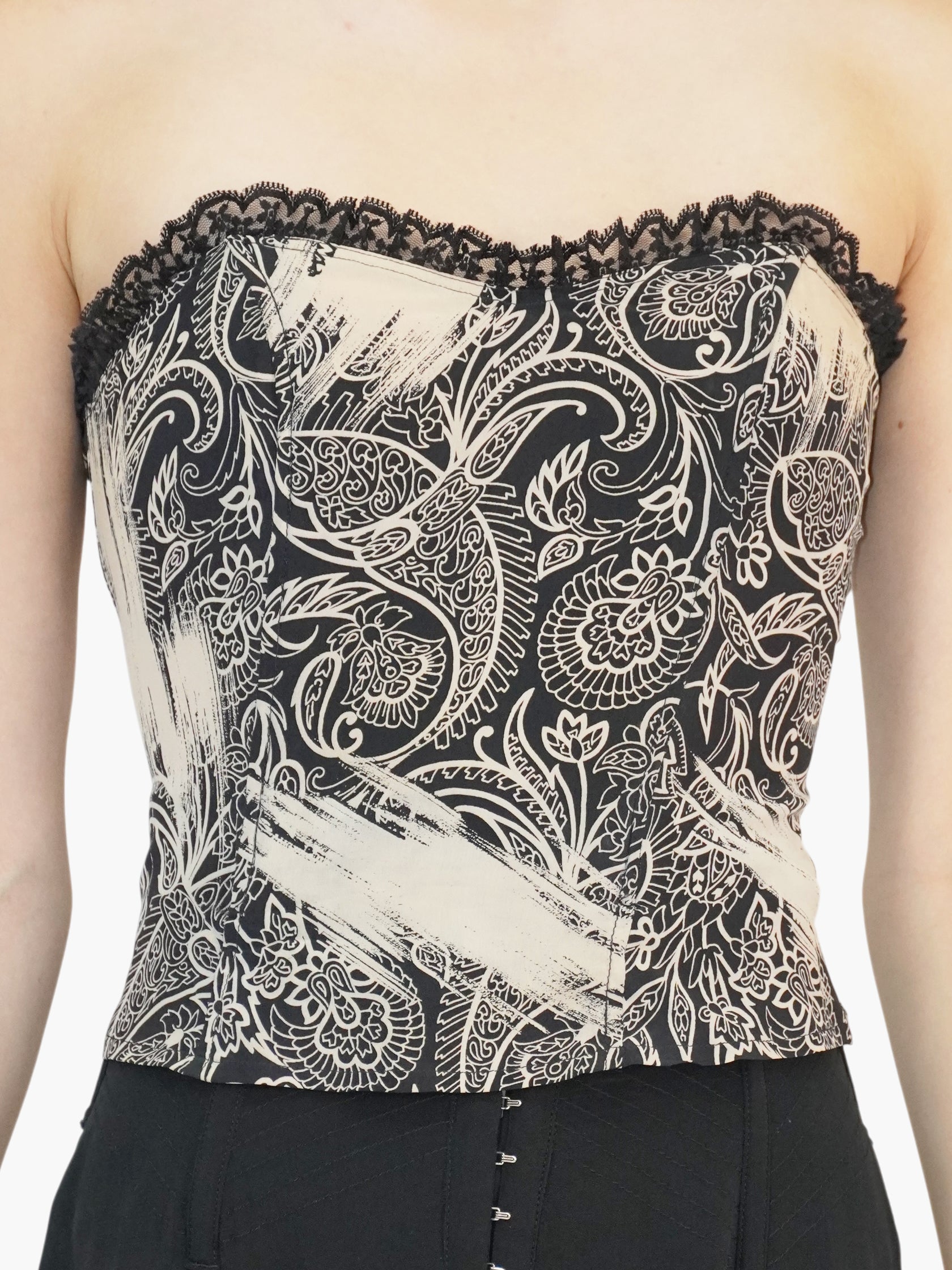 Silk Paisley Bustier